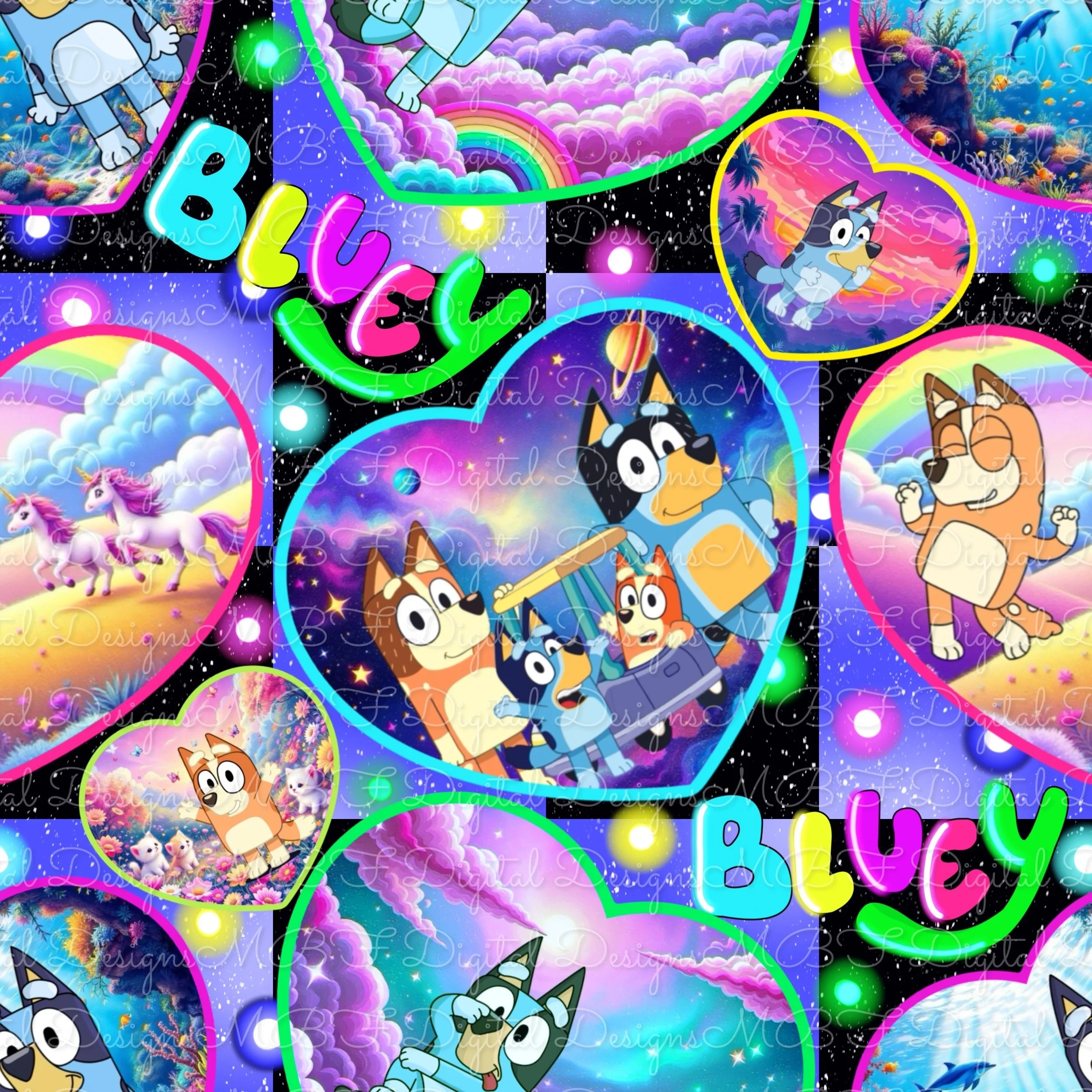 LF Heelers (galaxy checked color way)