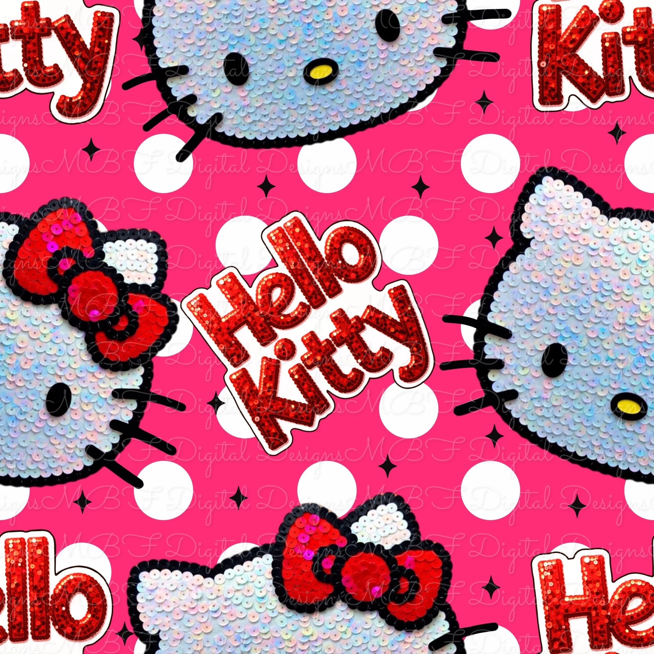 Hello Sparkles (passion pink color way)