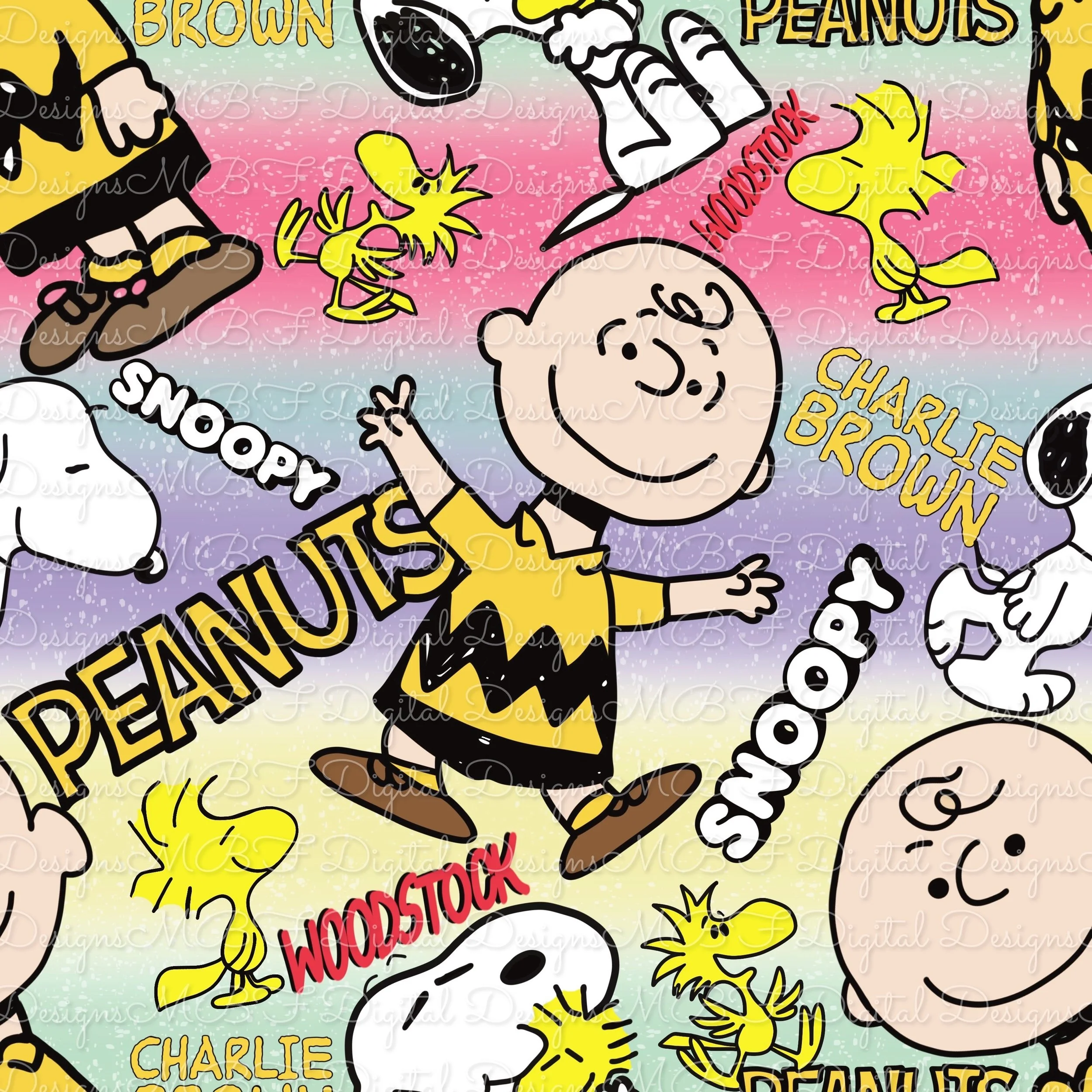 Peanuts (spring ombre stripes color way)