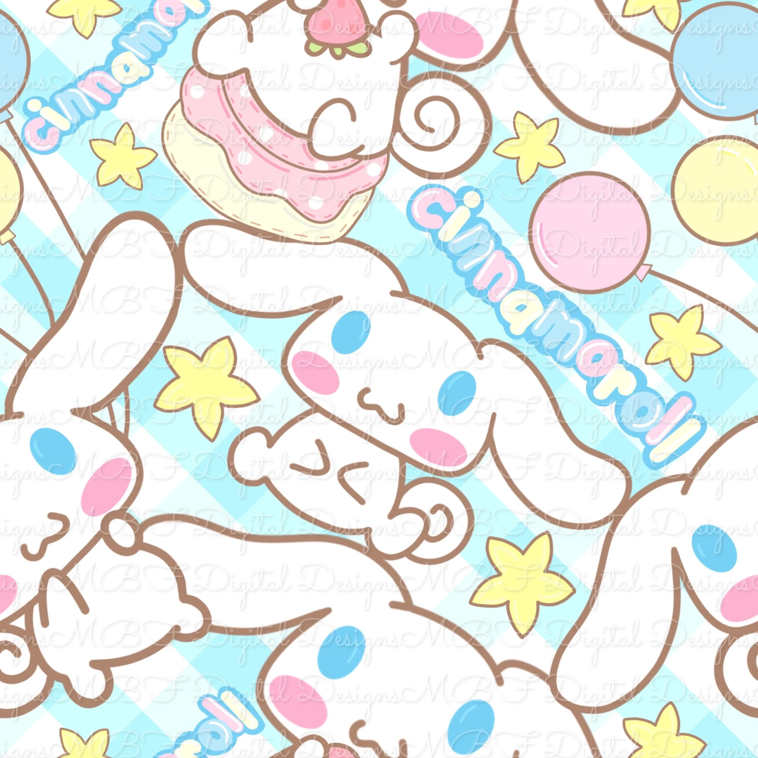 Cinna-maroll (light blue plaid color way)