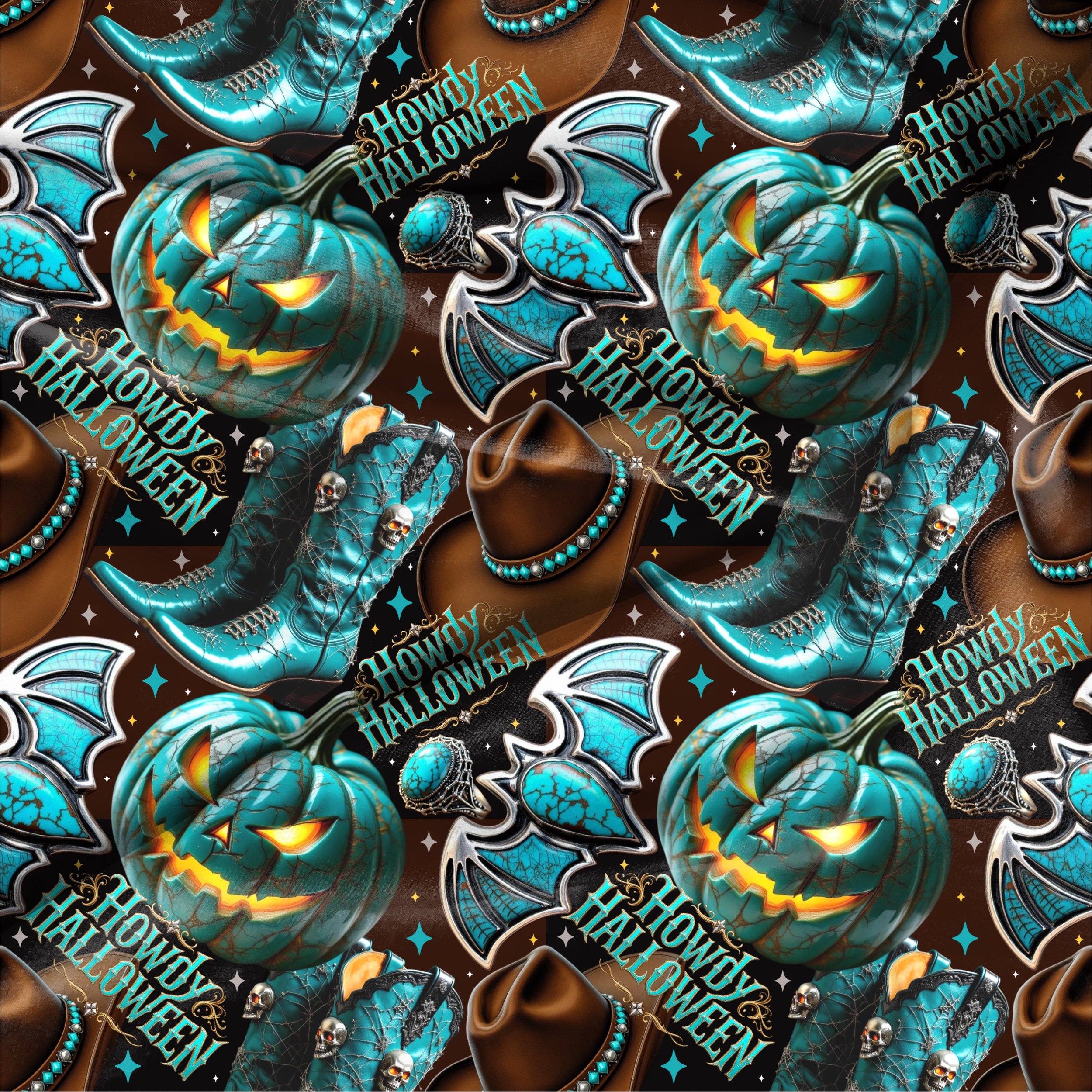 Cowgirl Halloween (black and brown checked color way)