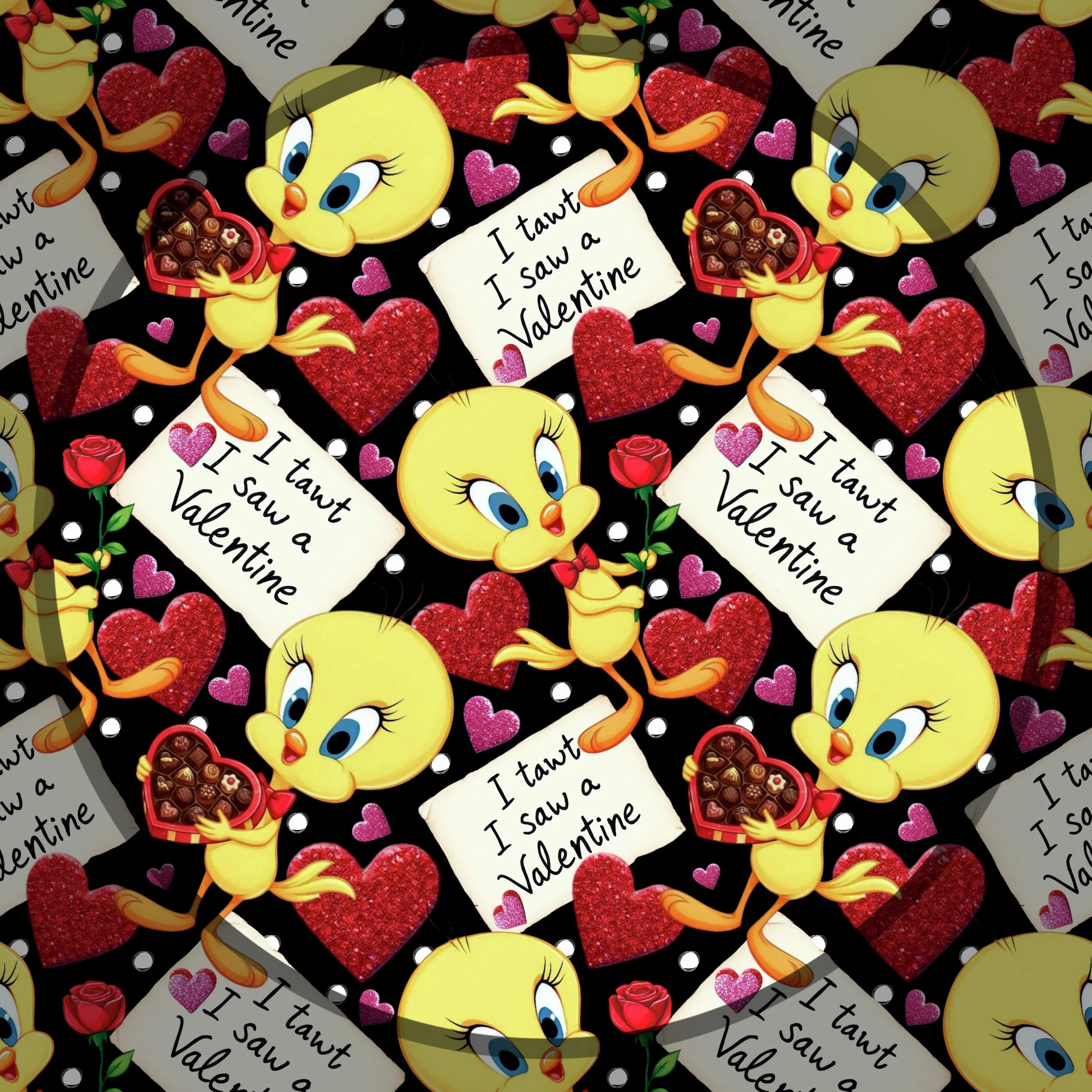 V-Day Tweety (bold black color way)
