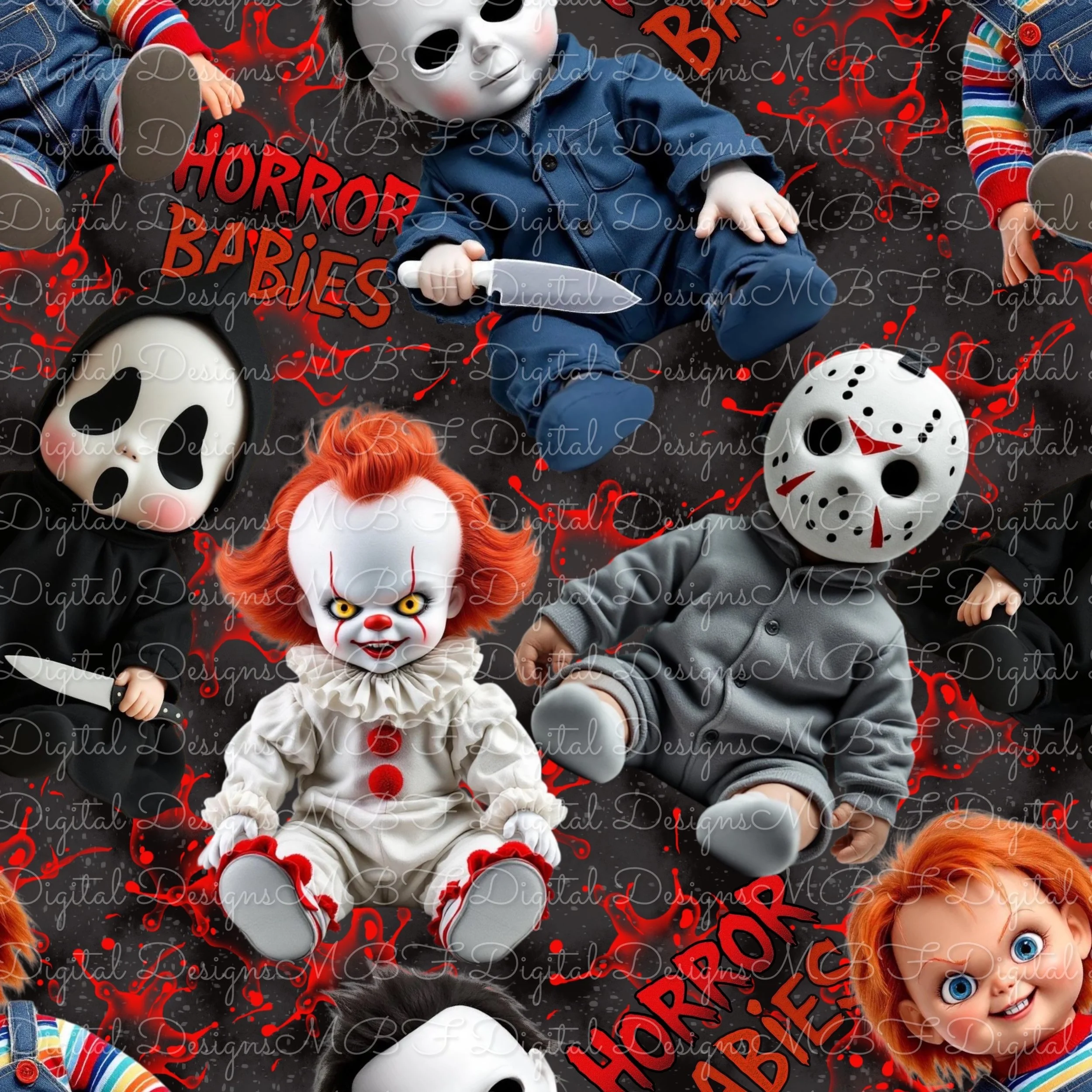Horror Babies (black smog color way)