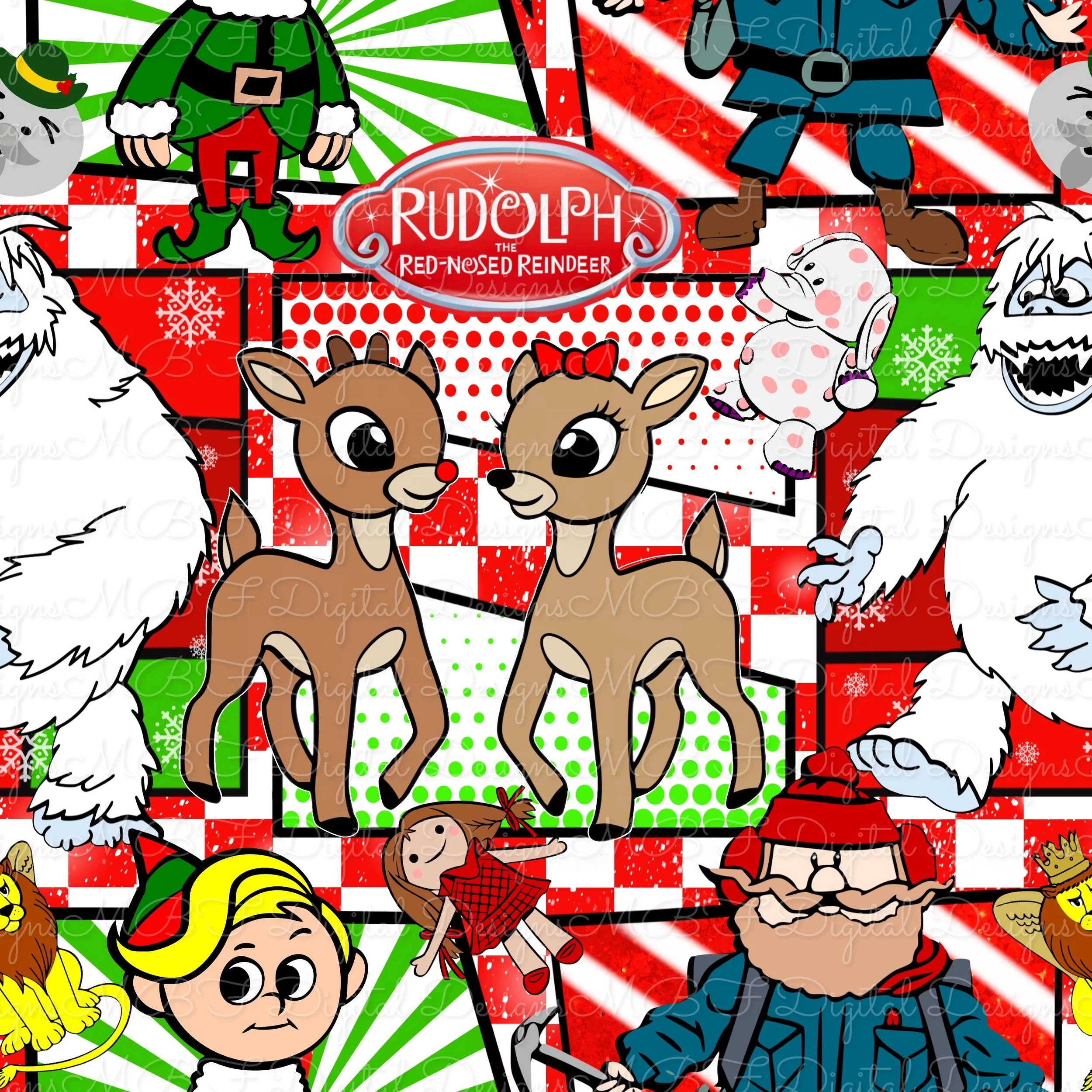 Rudolph Comic (red checked color way)