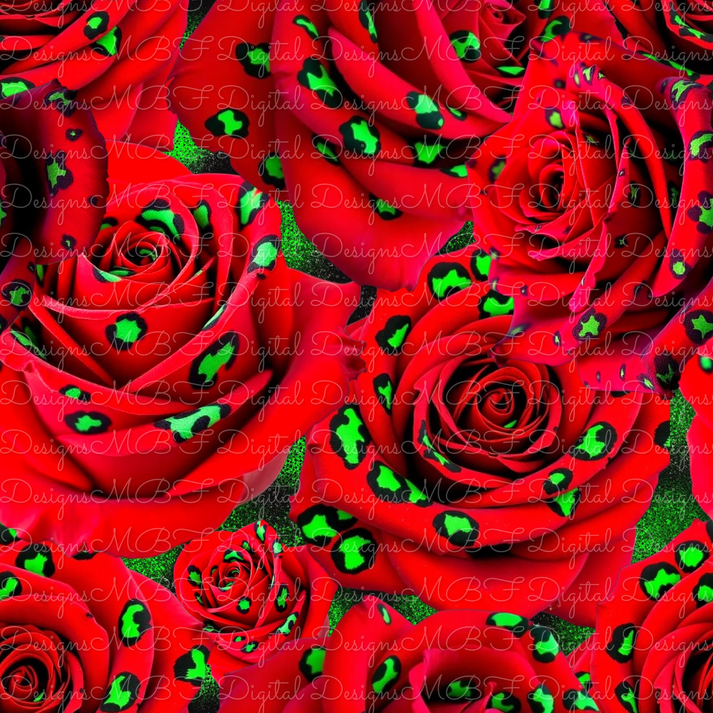 Holiday Leopard Roses