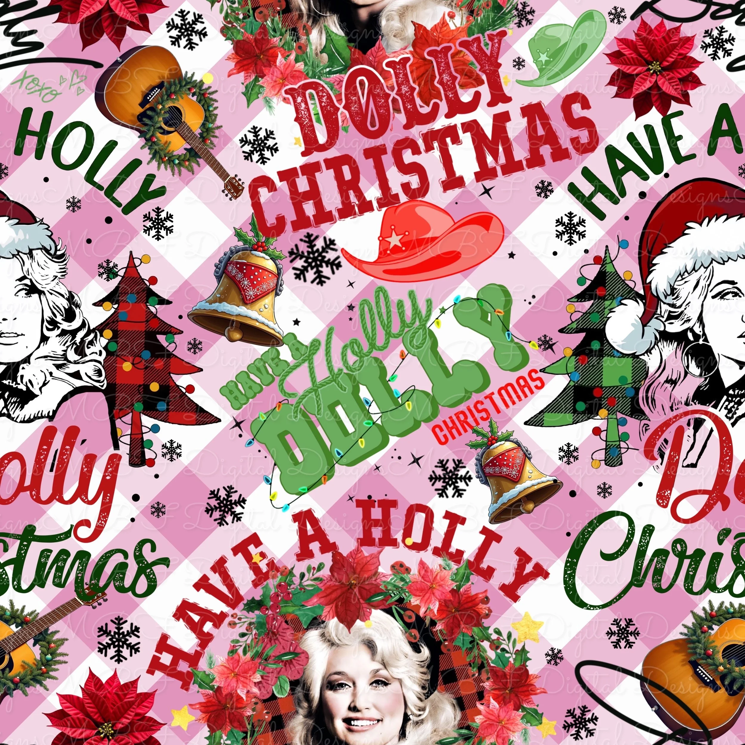 Holly Dolly (Pink Plaid Color Way)