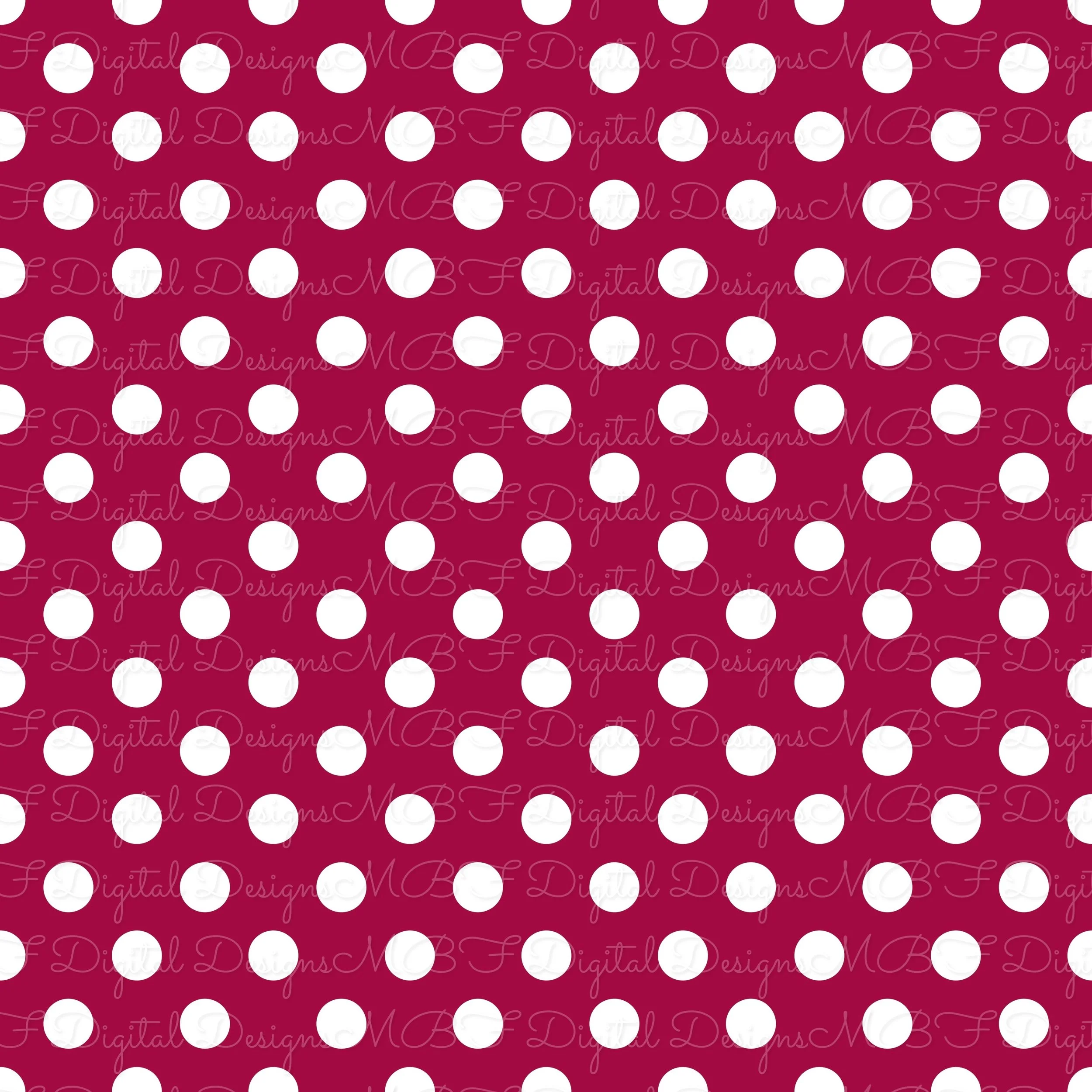 LV Spooky Floral Patchwork Polka Dot Coord (raspberry color way)