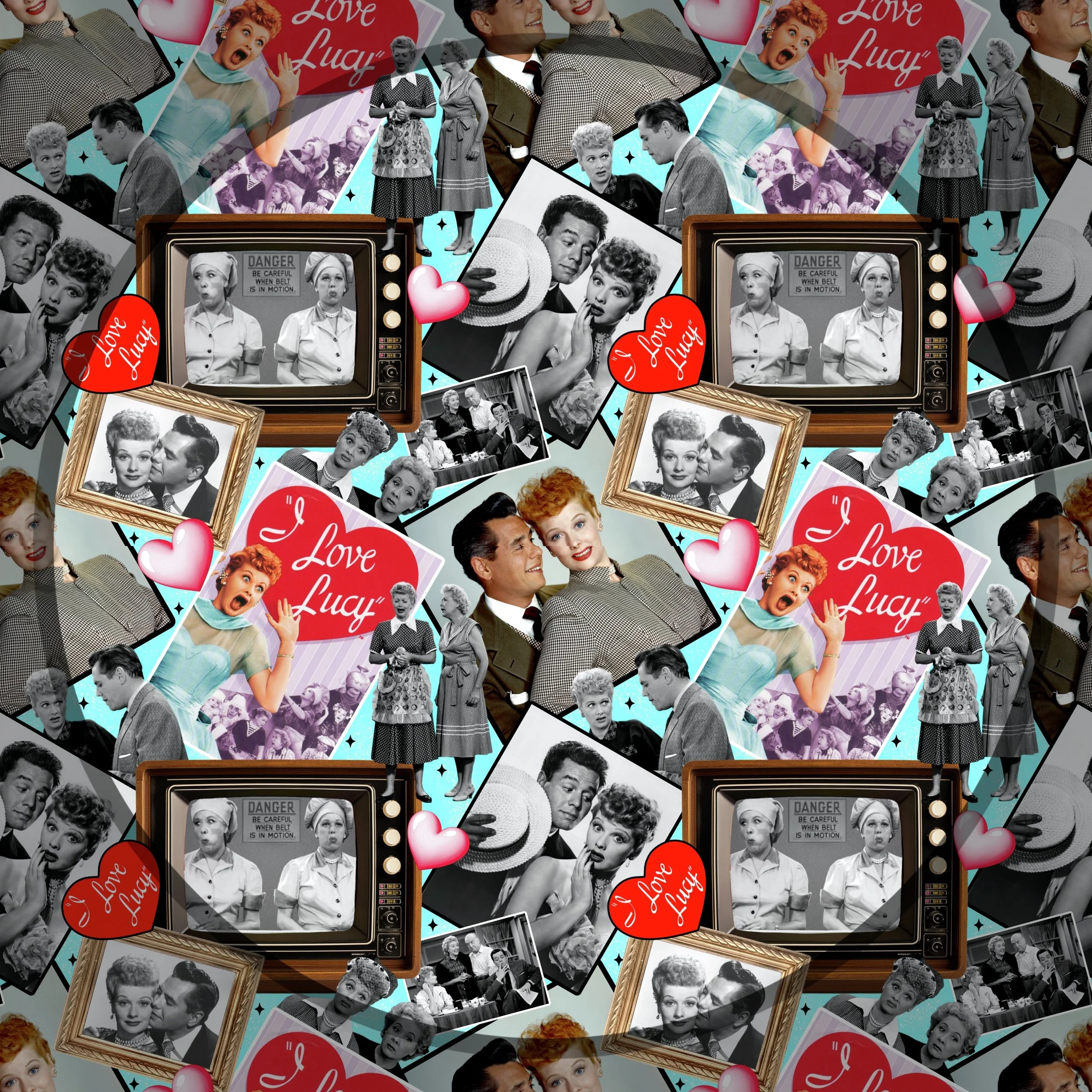 I Love Lucy (vintage aqua sparkle color way)