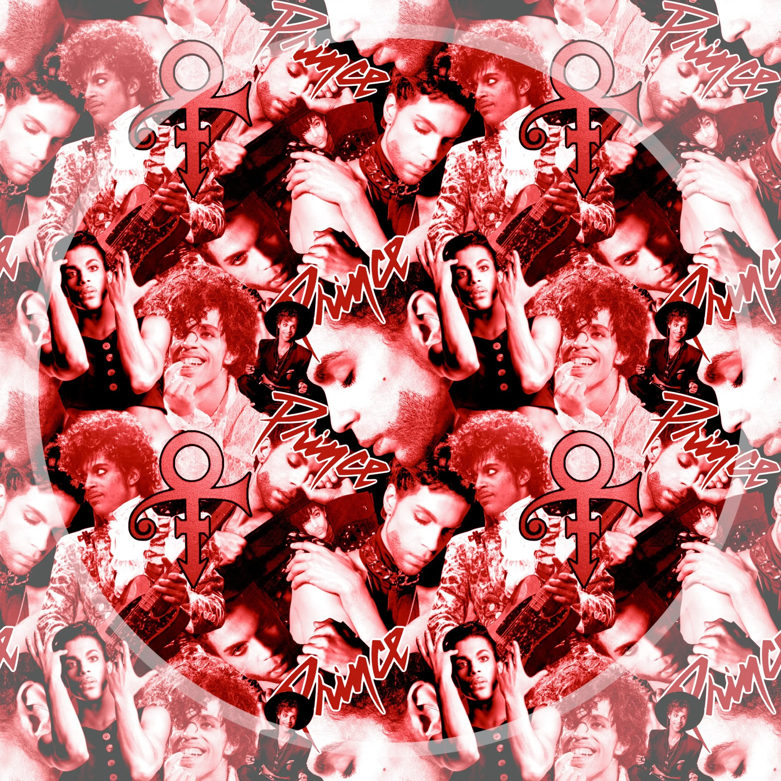 PRINCE Collage (little red Corvette color way)