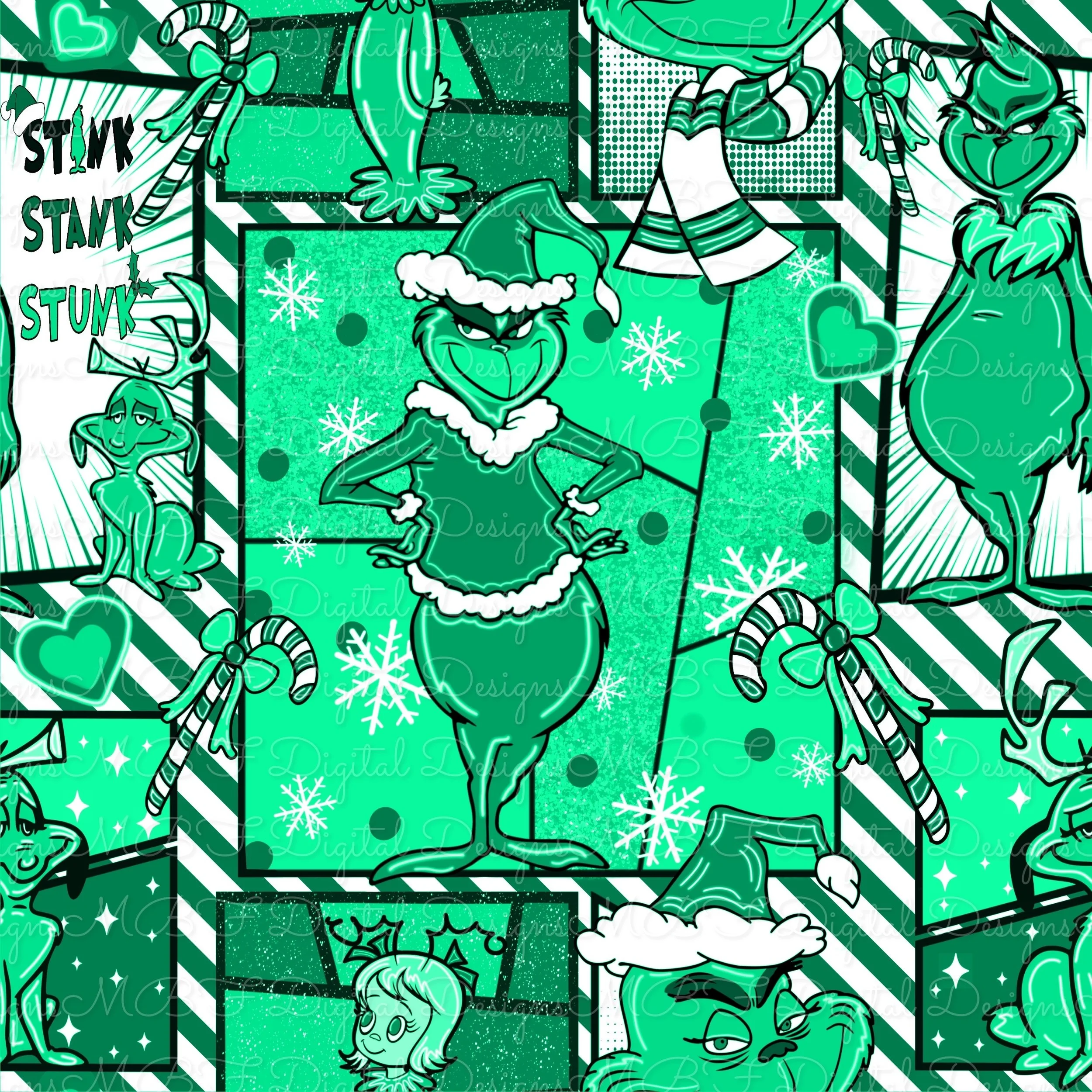 Mean One Comic (Wintergreen color way)