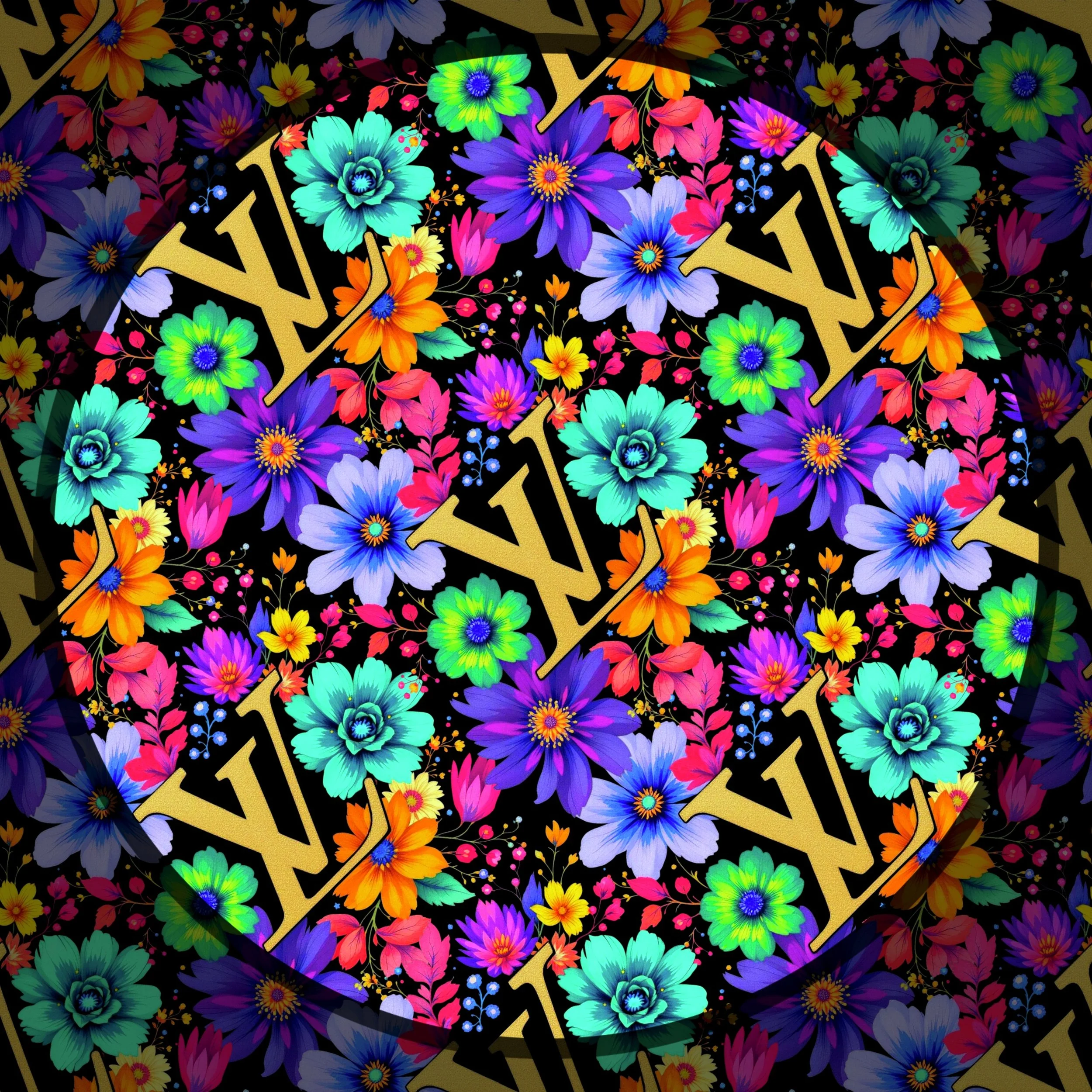 LV Neon Floral