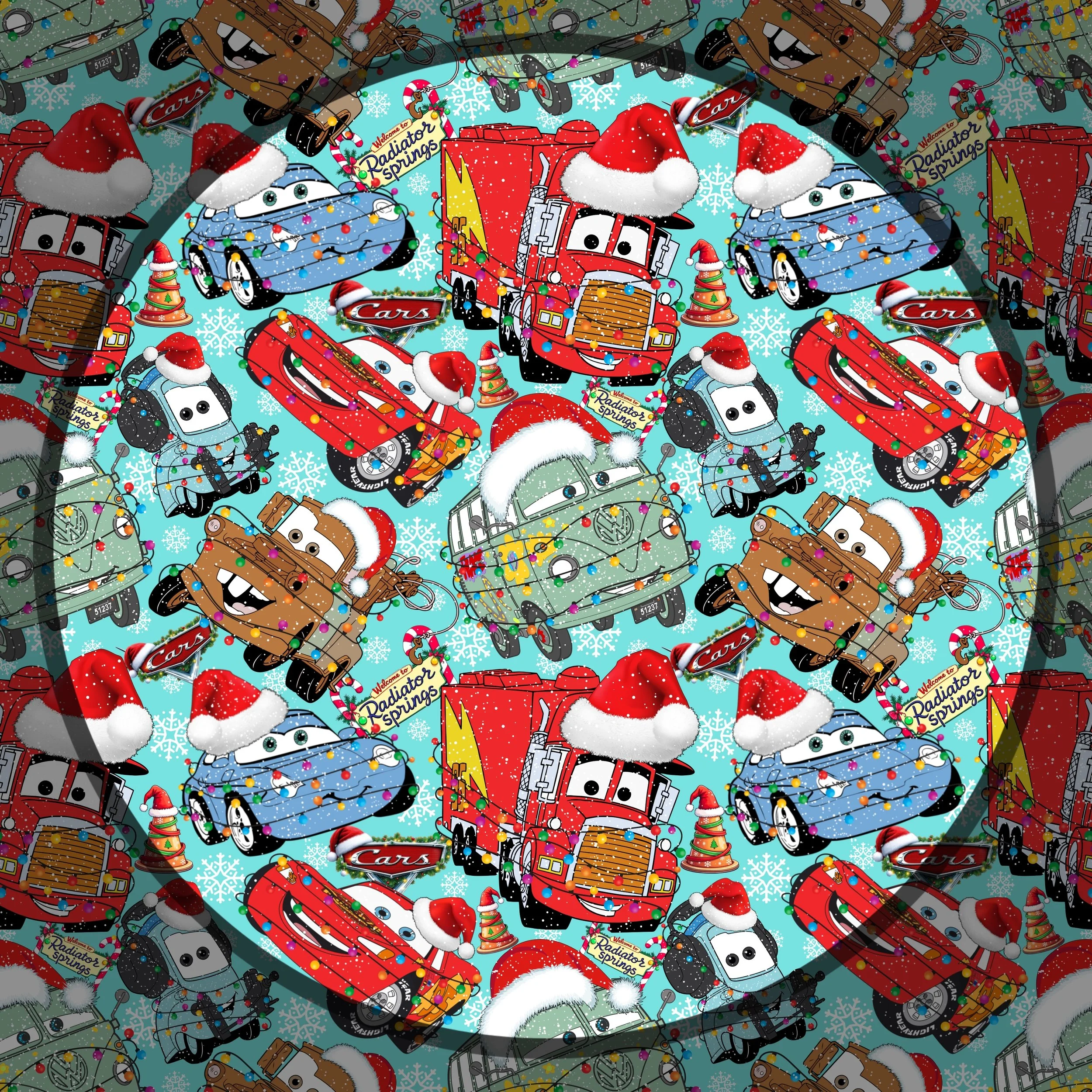 A Very Cars Christmas (bright winter sky color way)