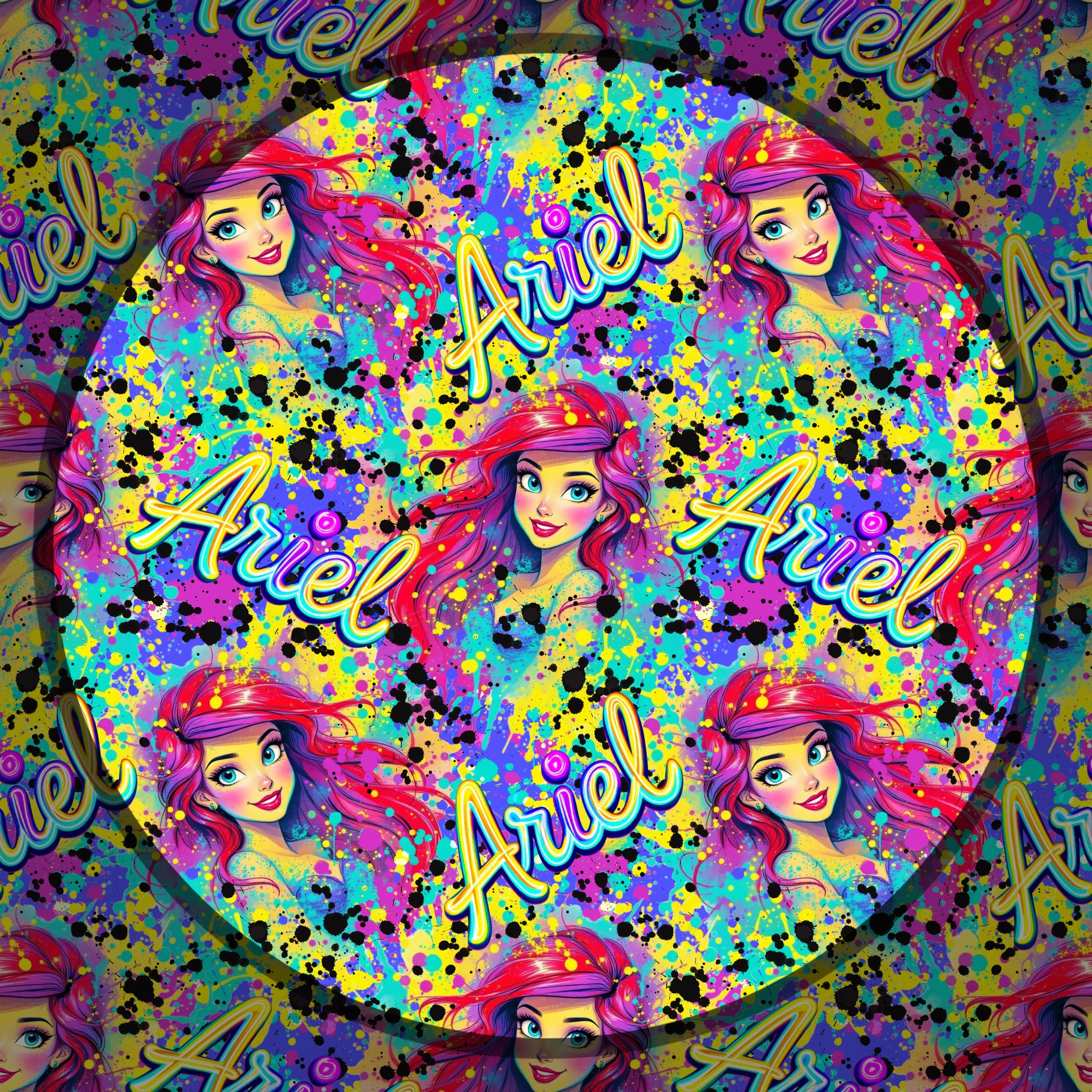 Splatter Ariel (periwinkle color way)