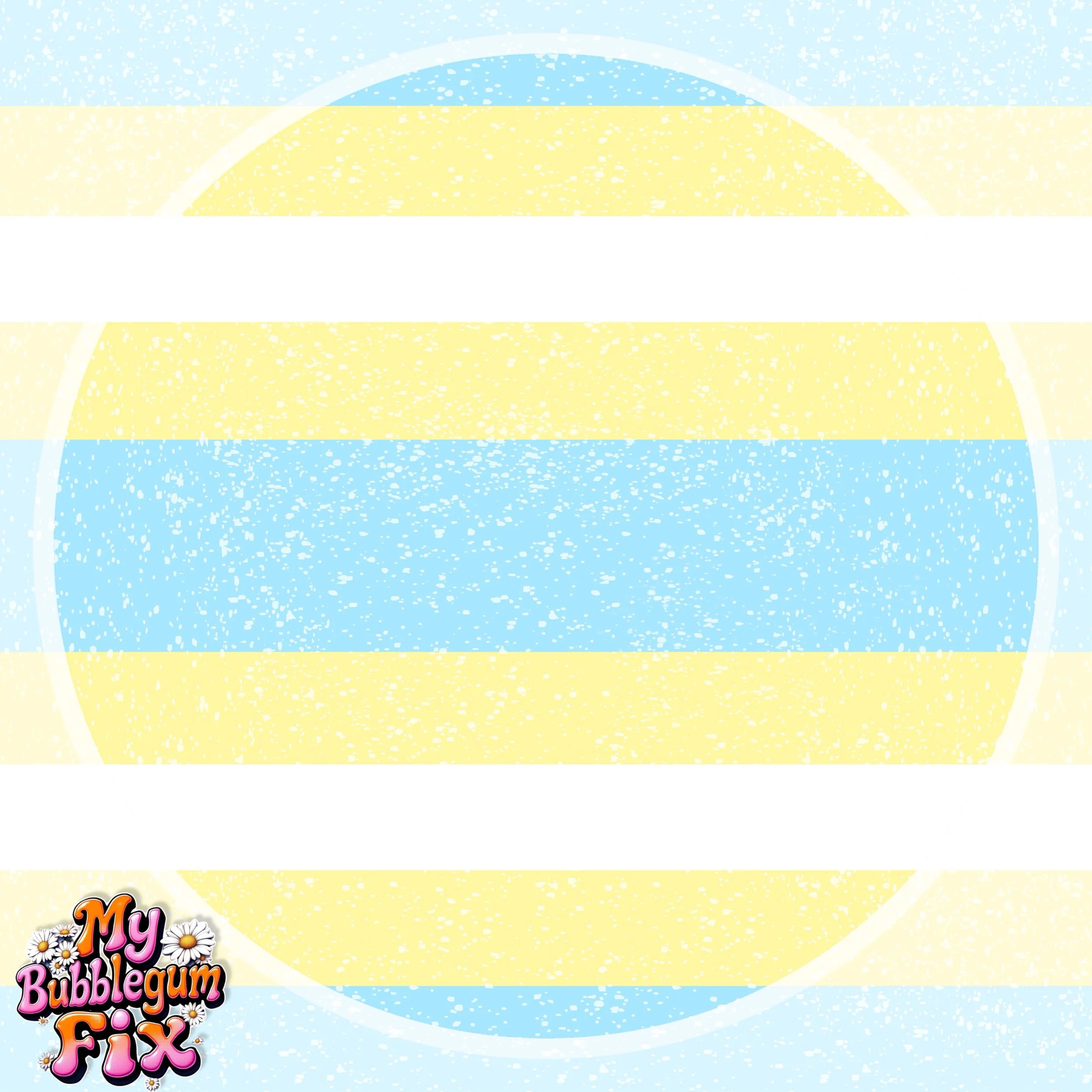 Main Street Tea Co Striped Coord (blue and yellow color way)