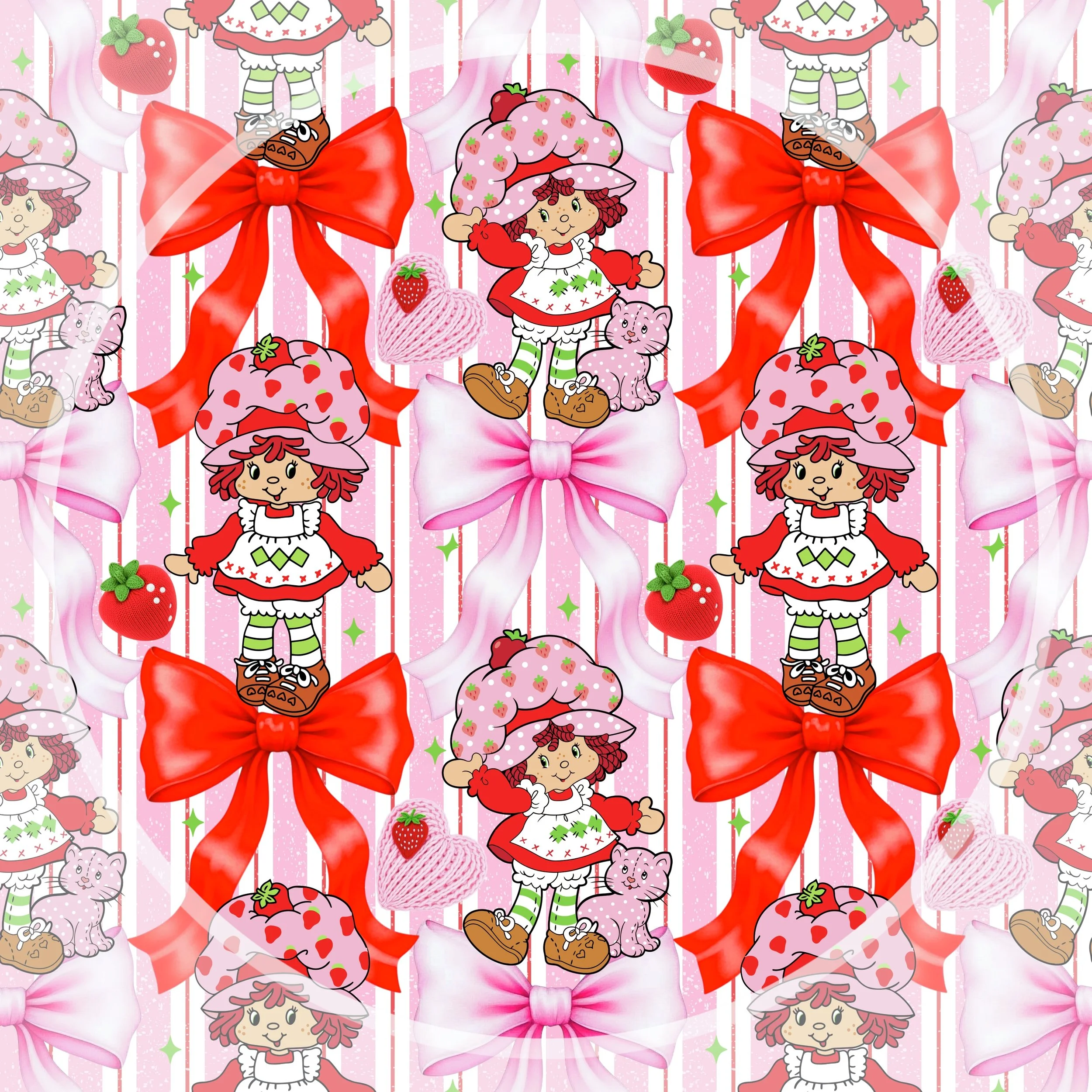 Strawberry Shortcake Bows