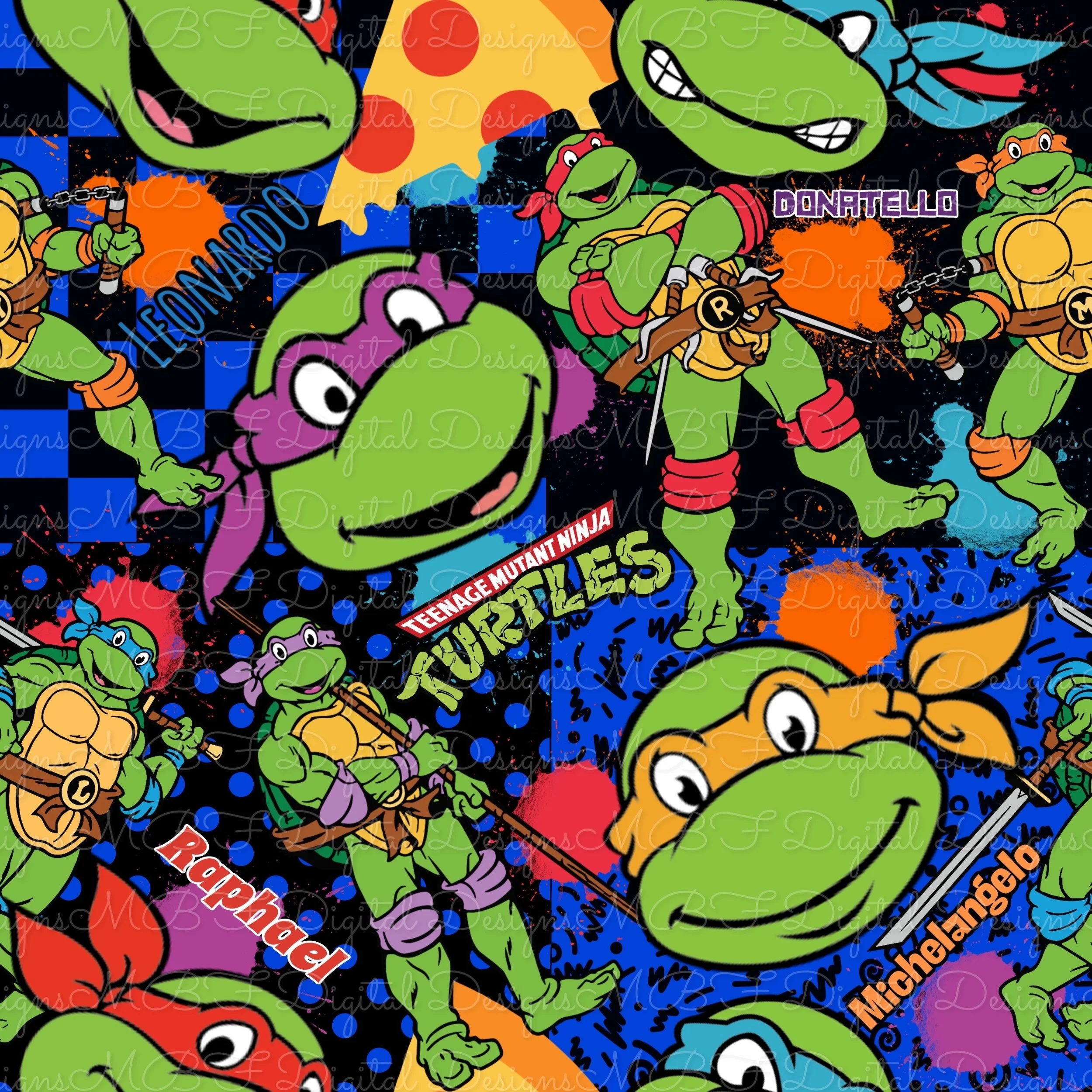 TMNT (black and blue color way)