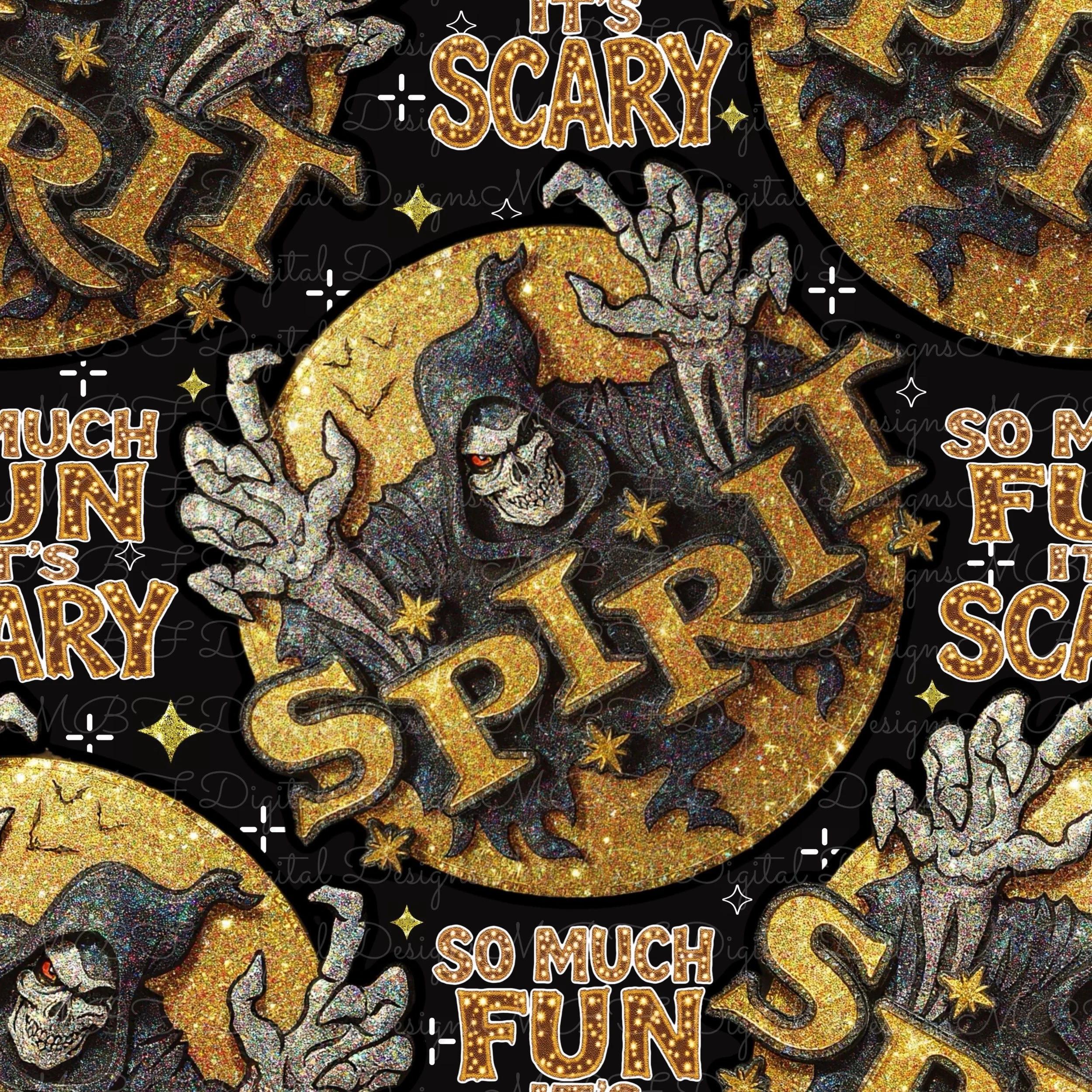 Sequined Spirit (black bling color way)