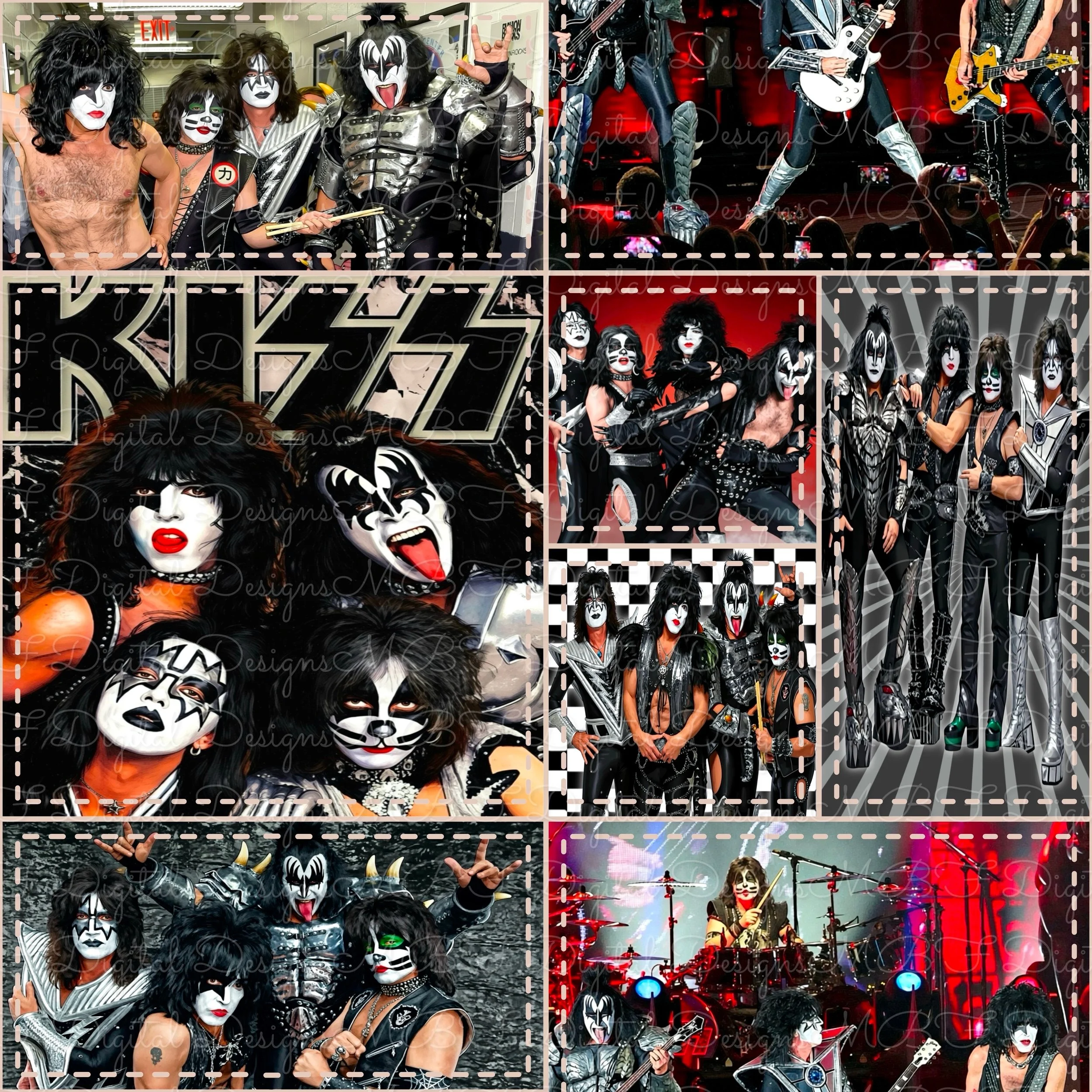 KISS Patchwork (tan stitches color way)