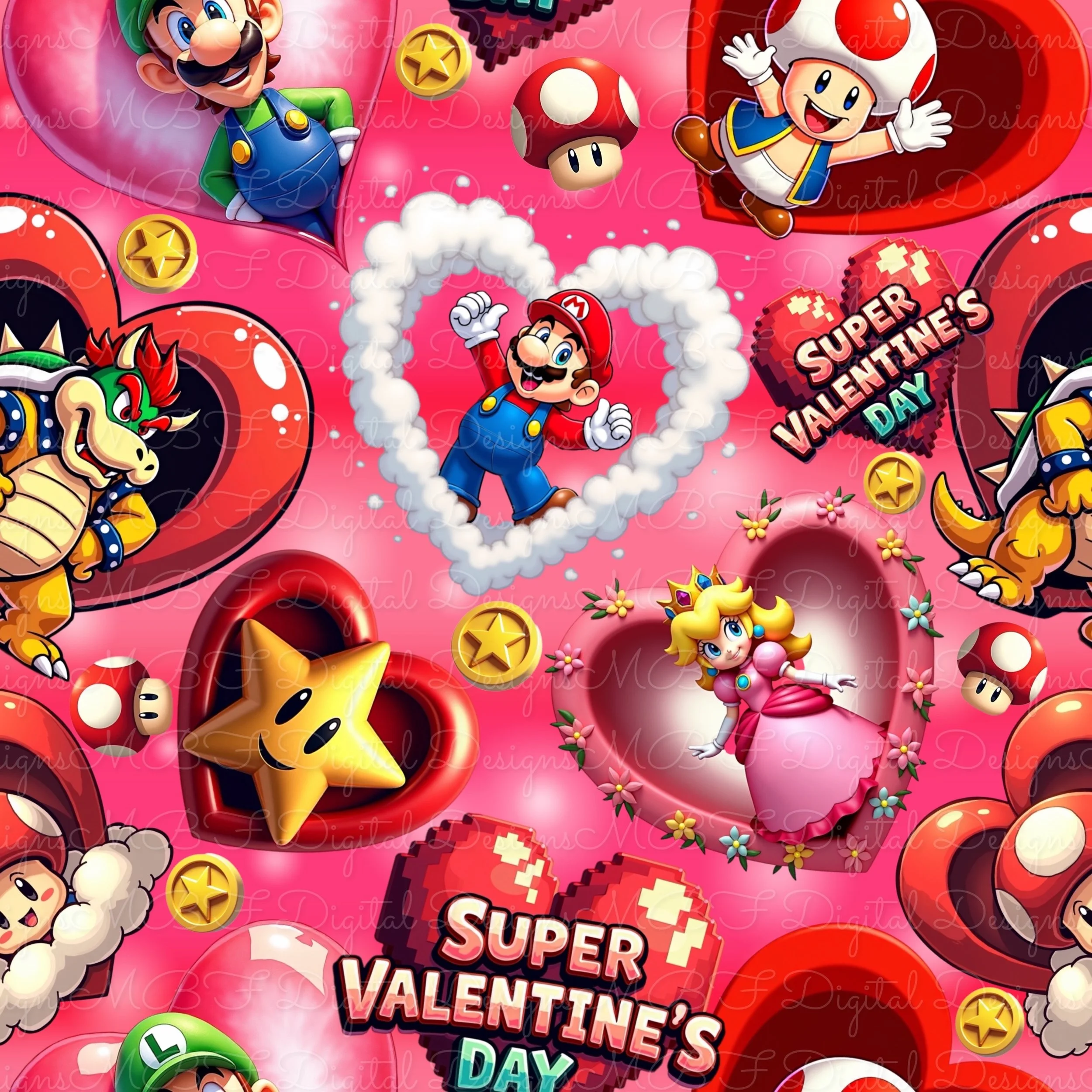 Super Valentines Day (Hot Pink Color Way)