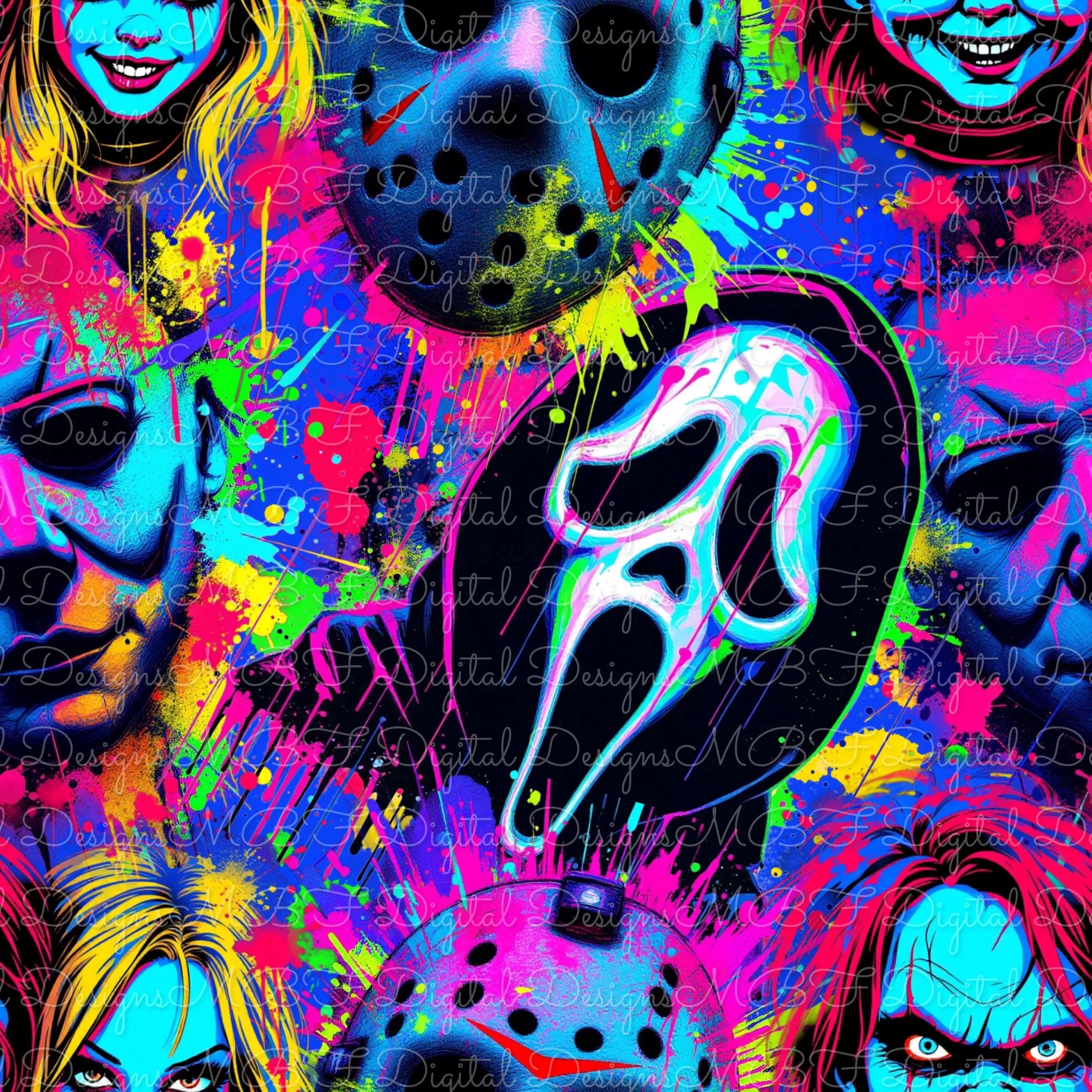 Horror Glow (blue color way)