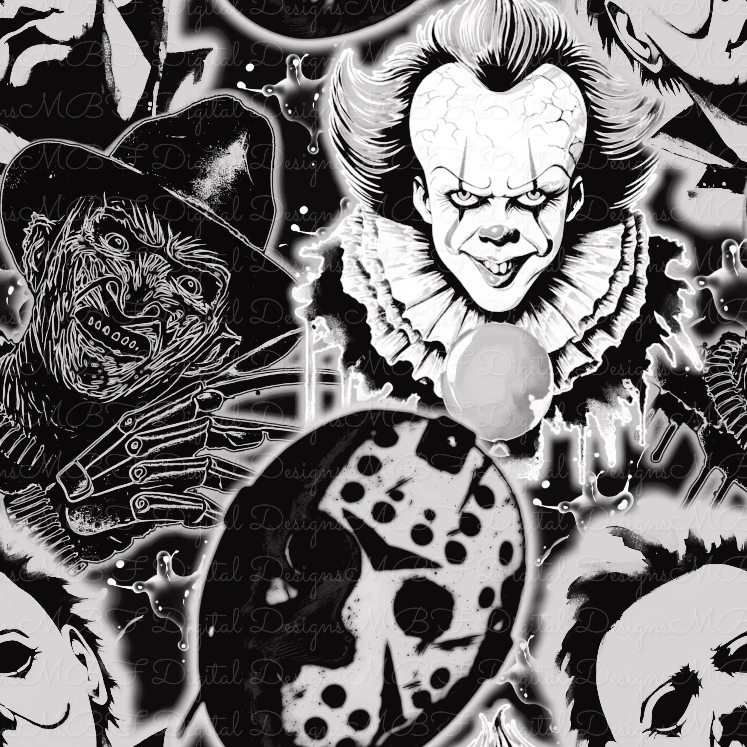 Horror Guys (white glow color way)