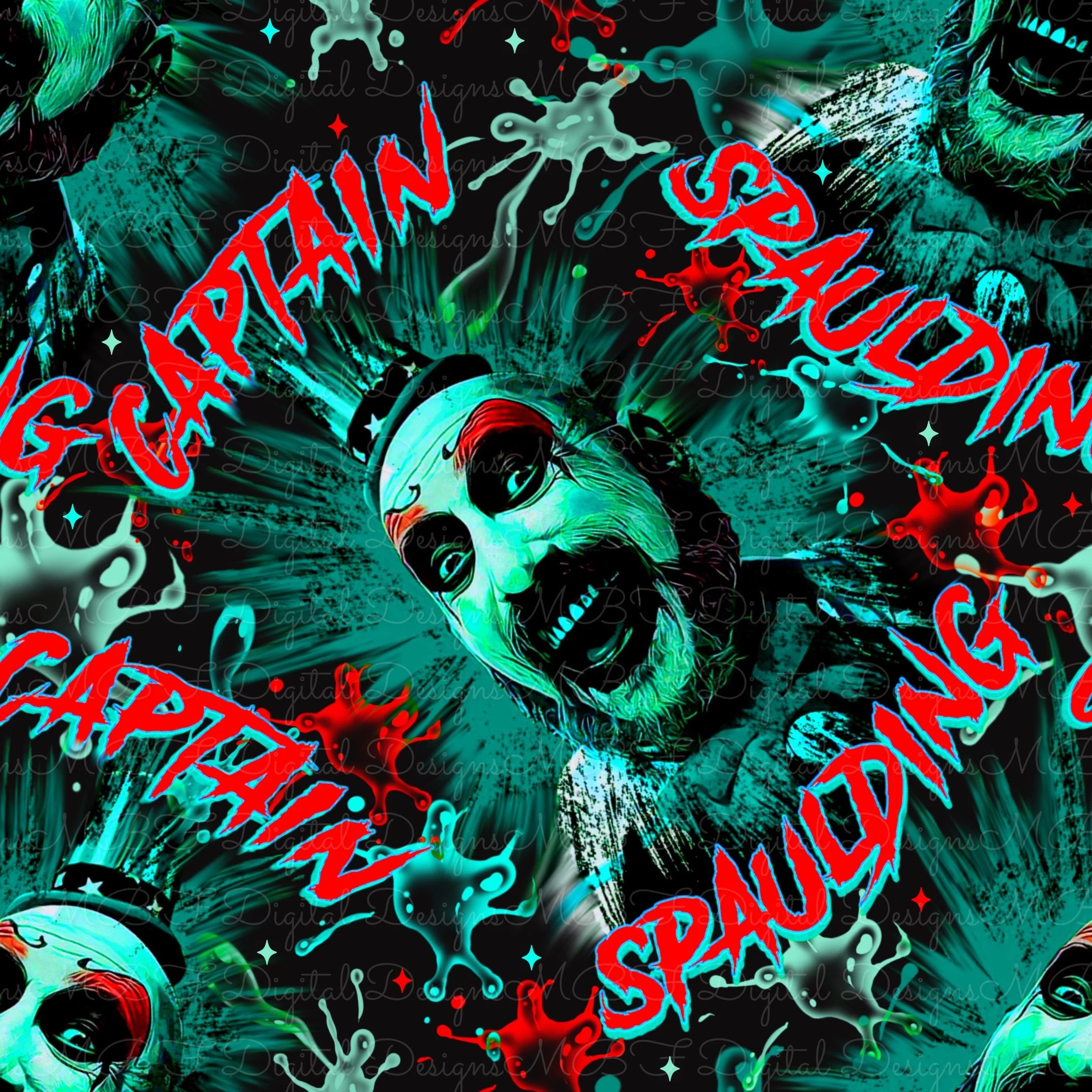 Captain Spauld-ing (teal/red color way)