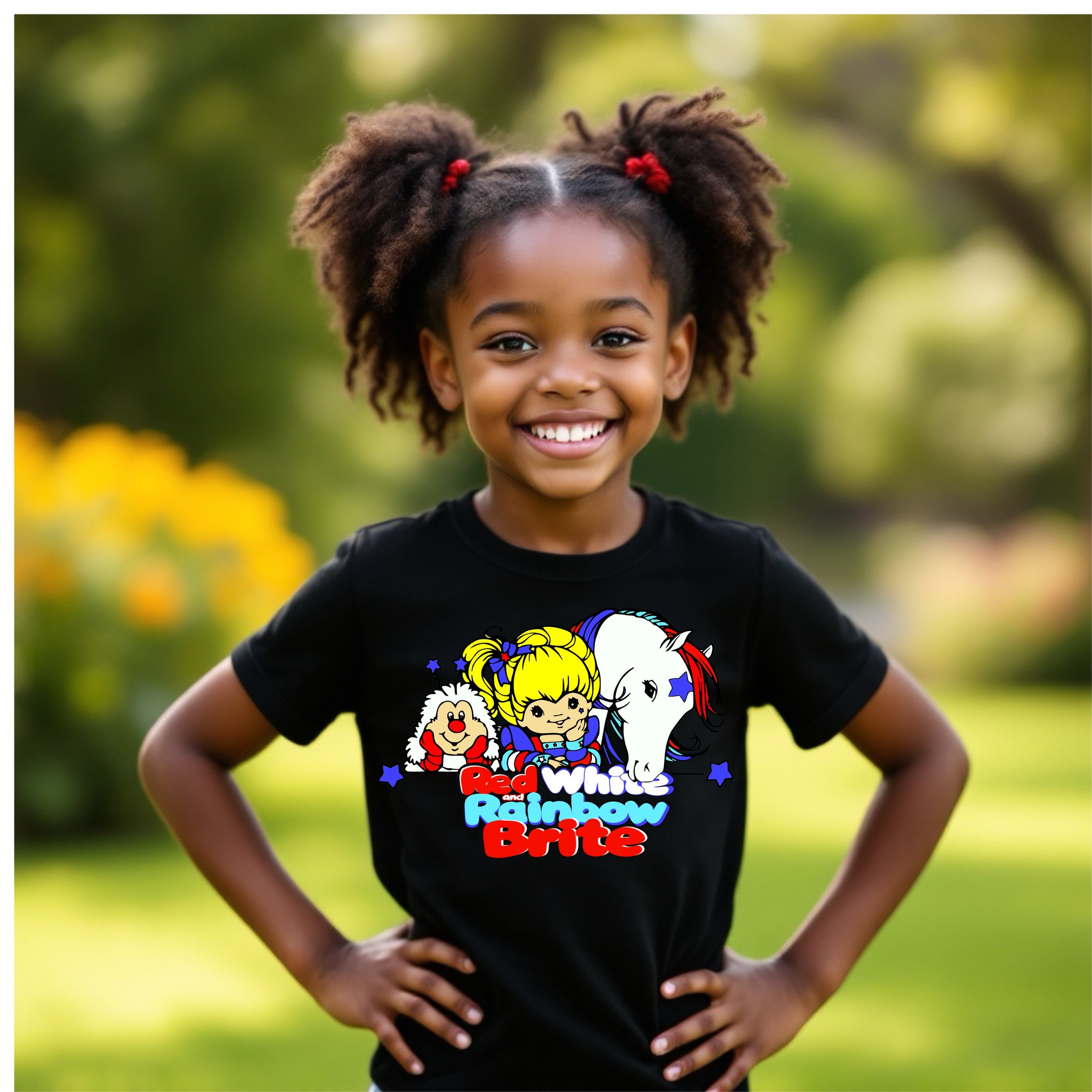Red, White and Rainbow Brite PNG