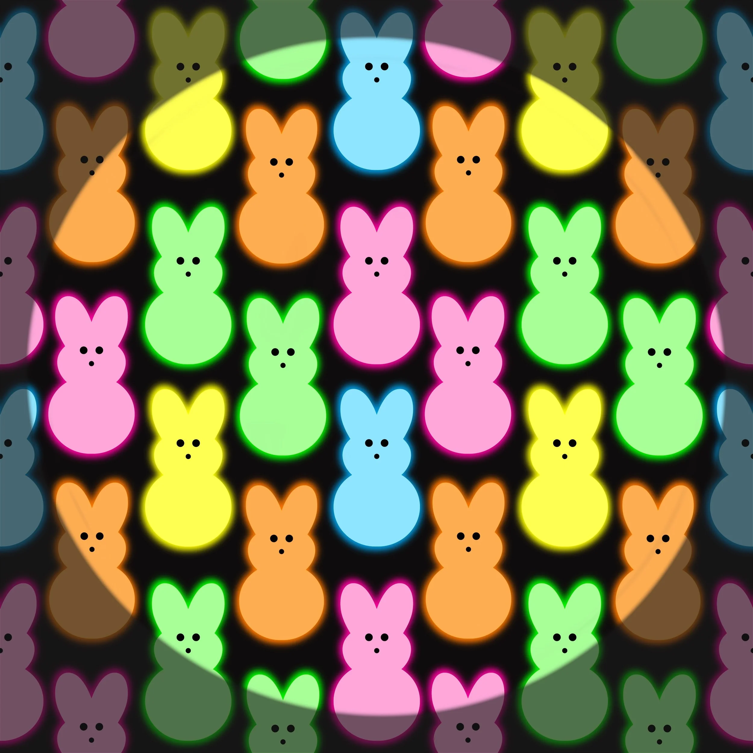 Glow Peeps (black solid color way)