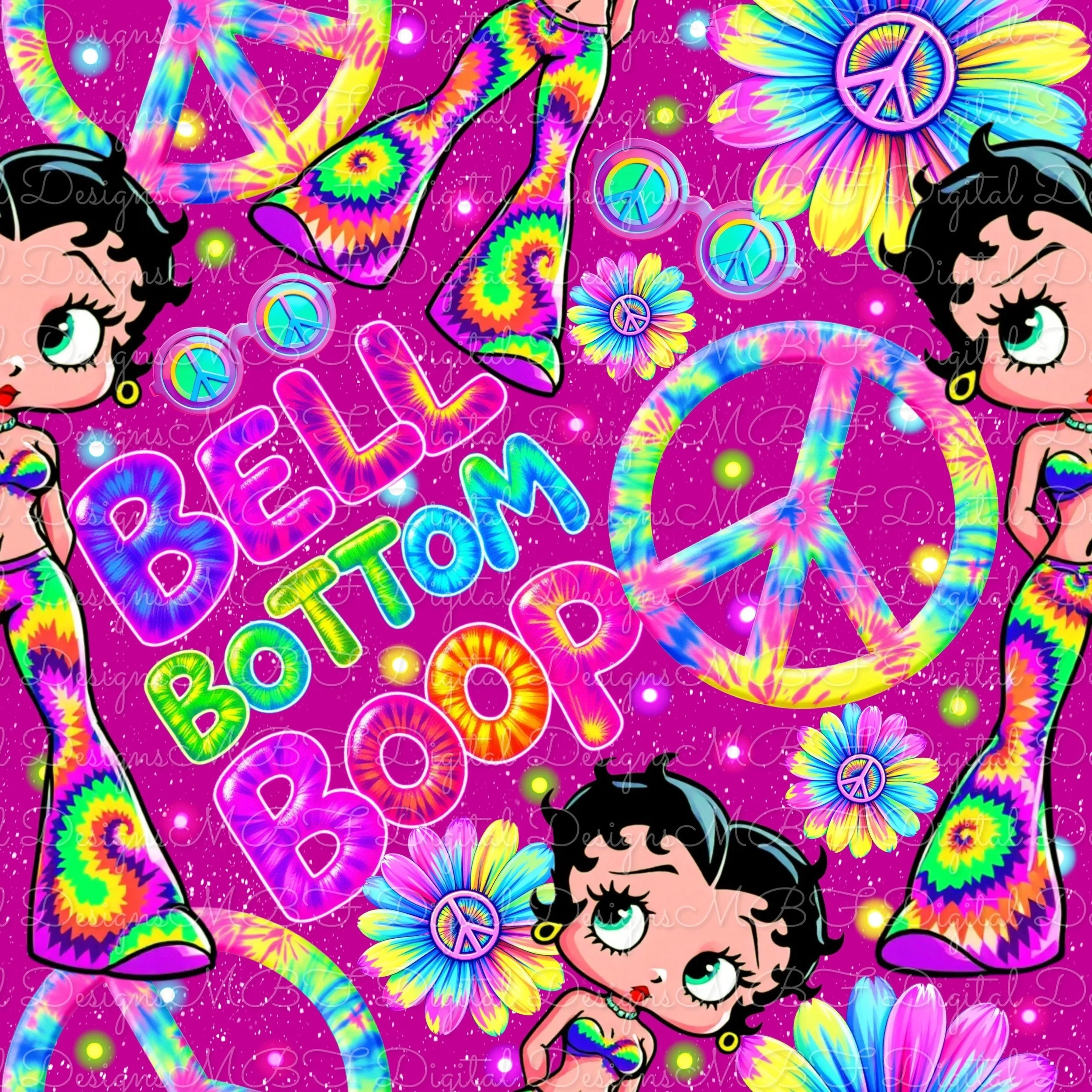 Bell Bottom Boop (bright berry color way)