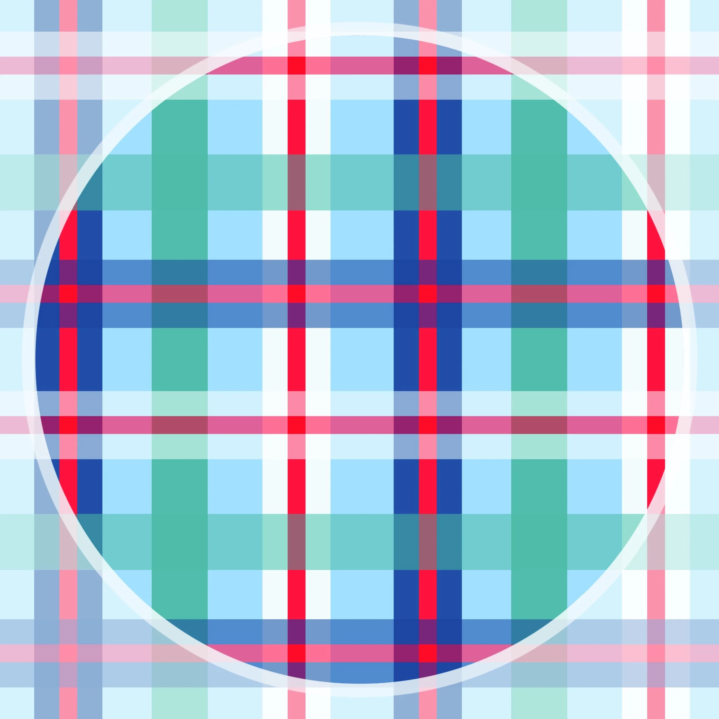 LV Mandala Coord Plaid (cornflower color way)