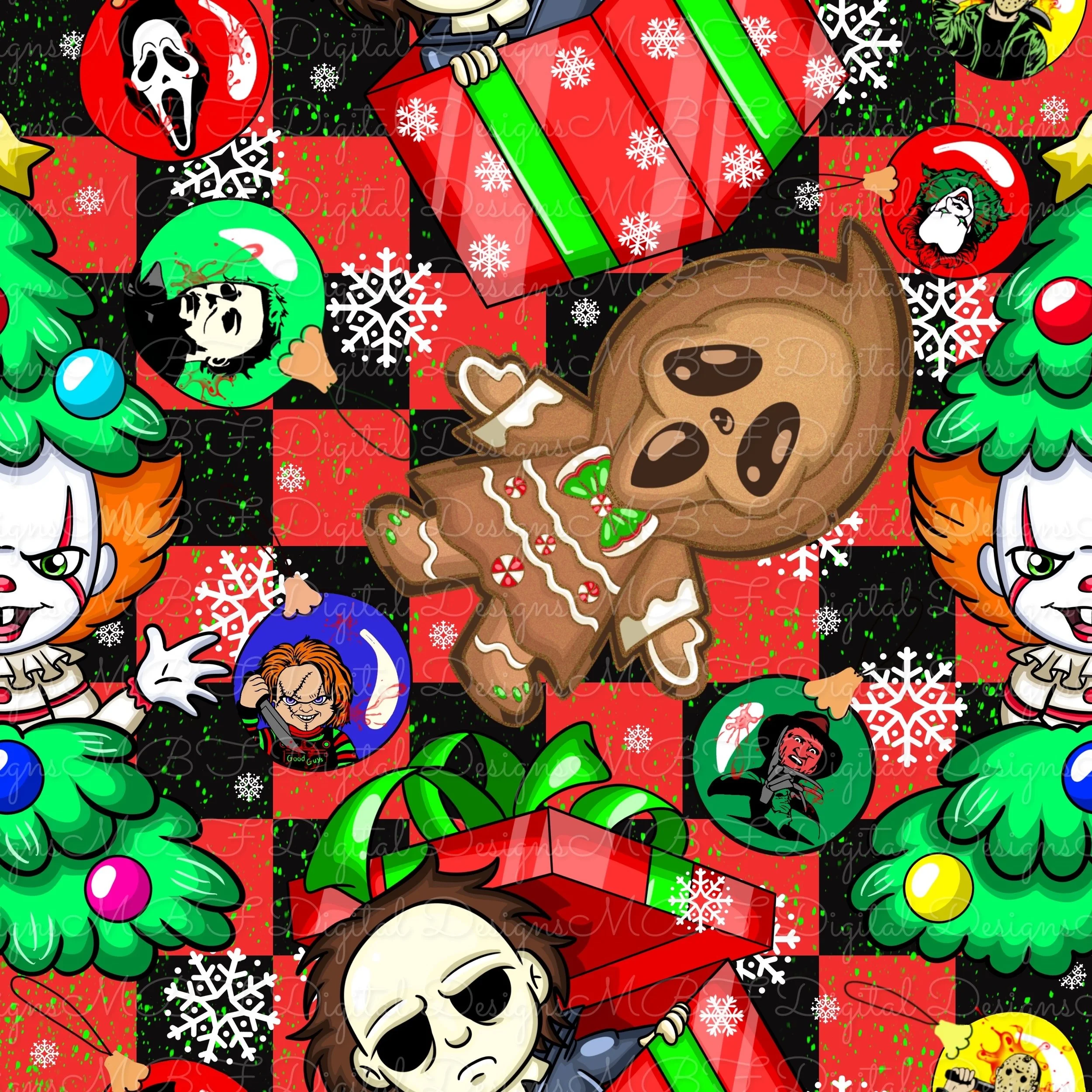 So Merry It’s Scary (Red/Black Green Snow Color Way)