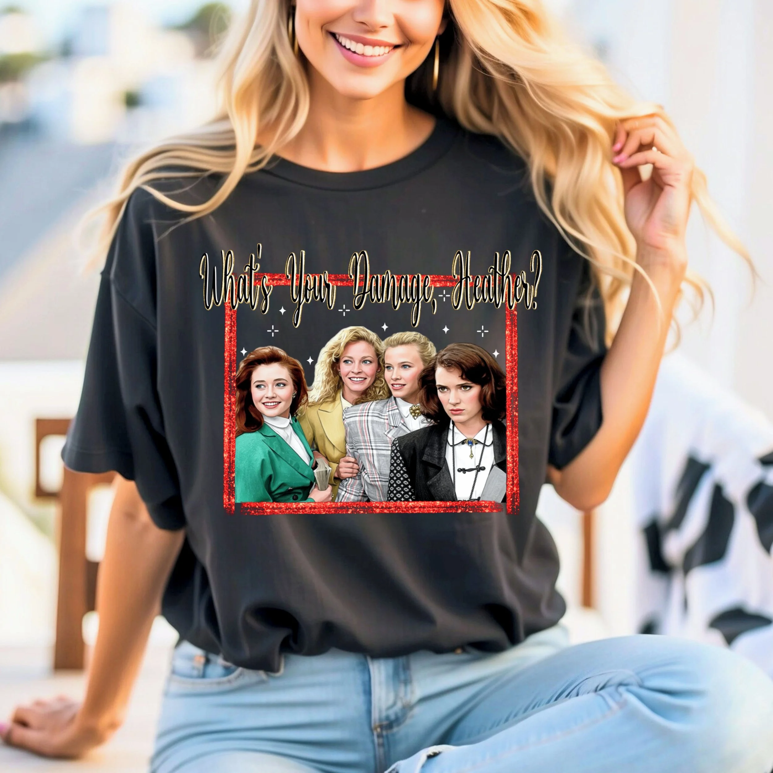 What’s your damage Heather PNG