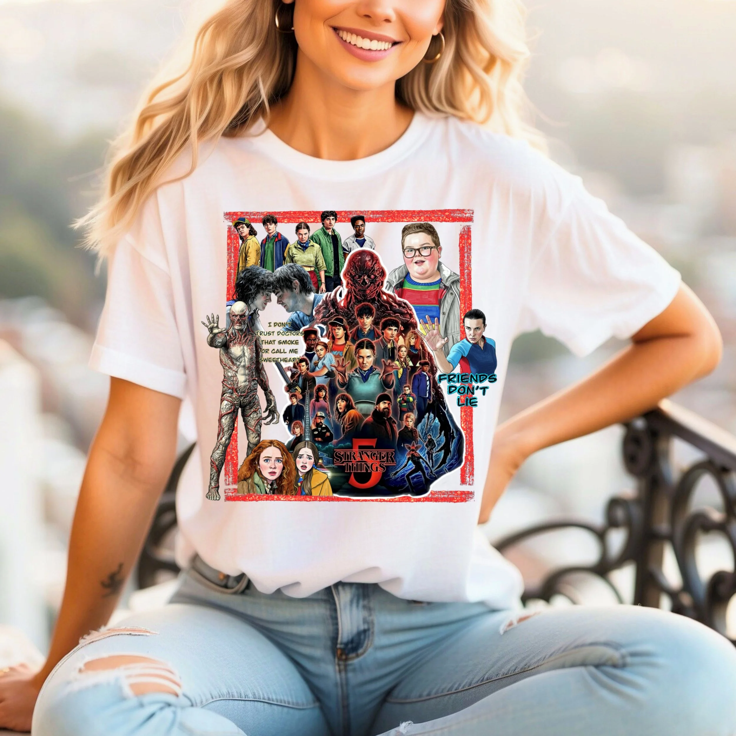 STRANGER THINGS PNG (friends don’t lie version)