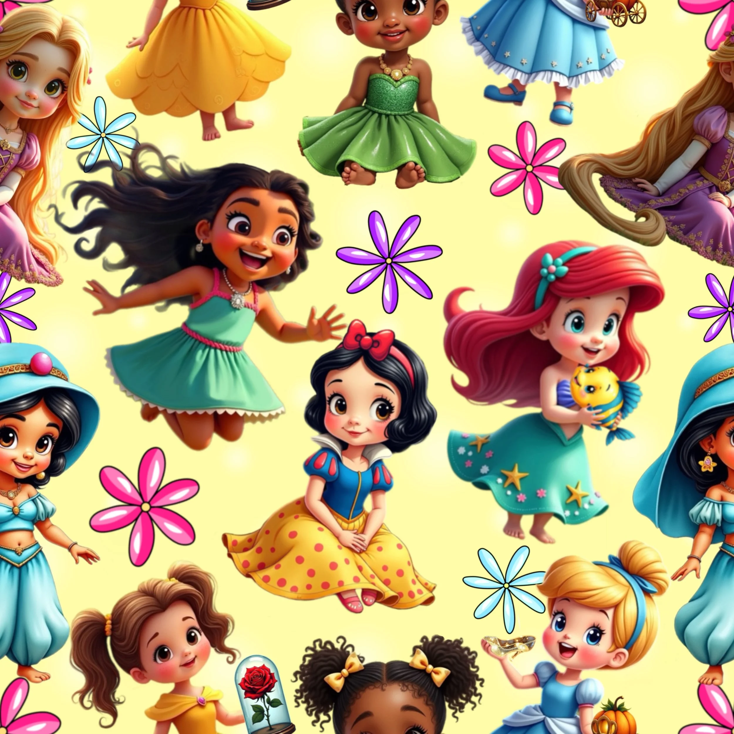 Little Princesses (sunny yellow color way)