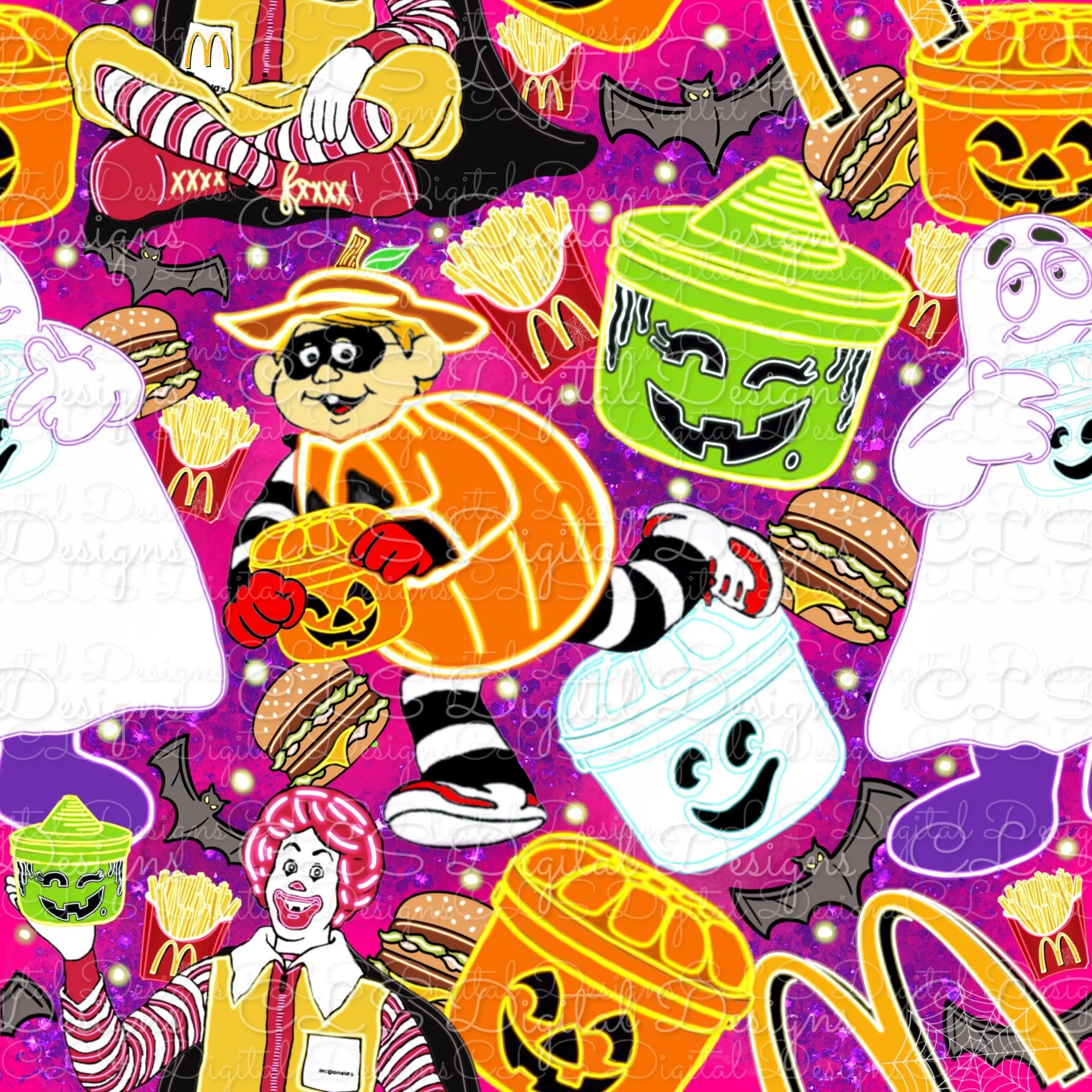 Mc or Treat (bright pink color way)