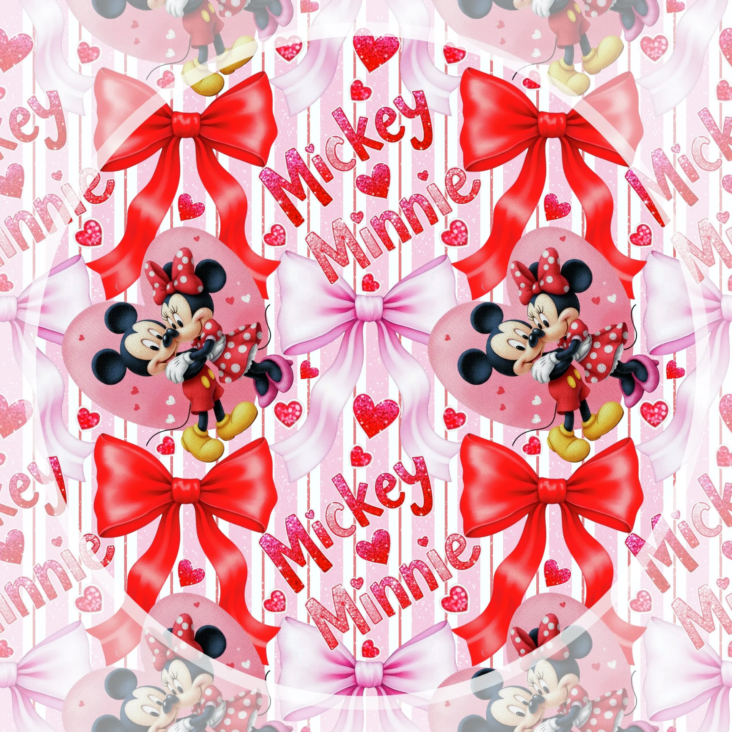 Love Mice (pink striped color way)