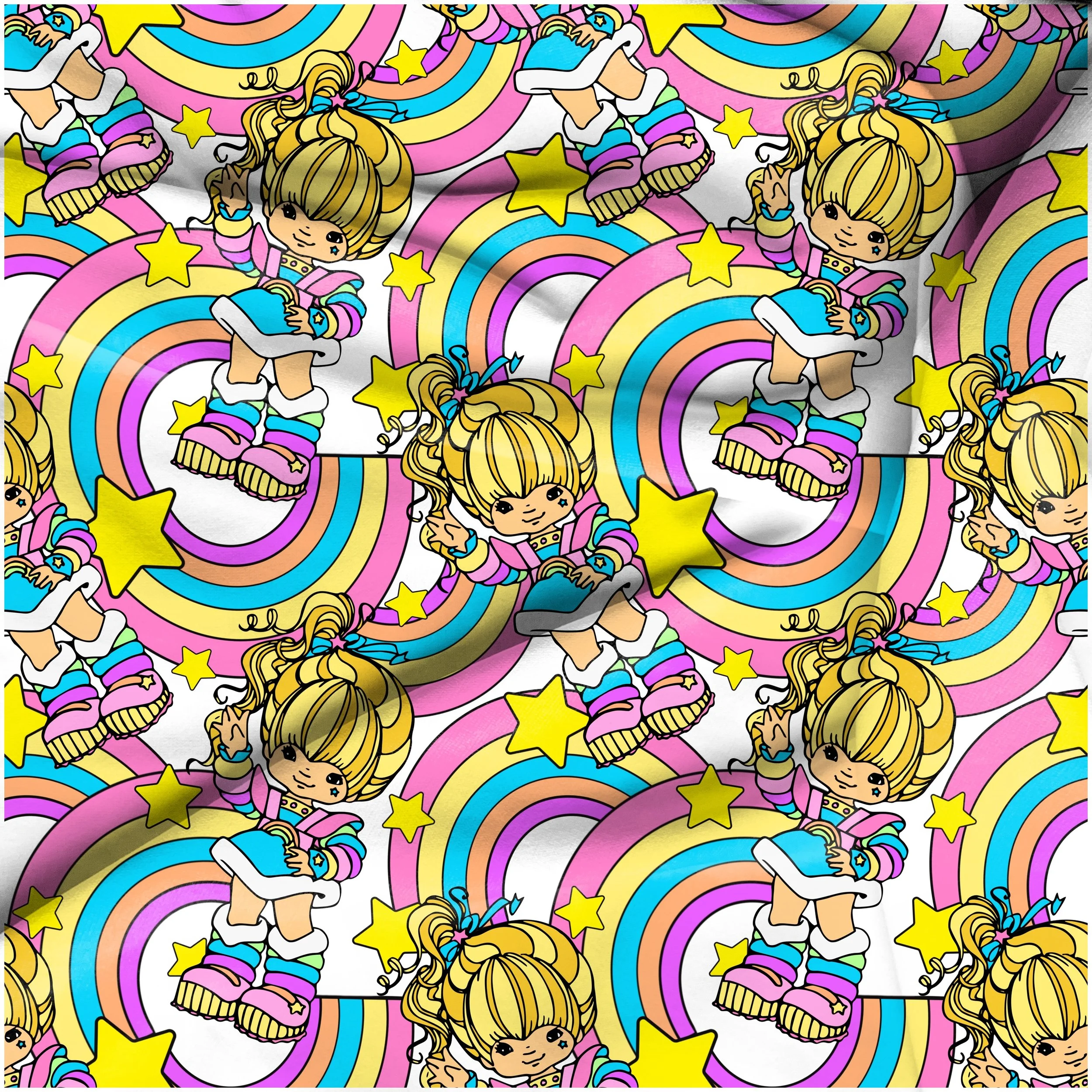 Pastel Rainbow Brite (white color way)