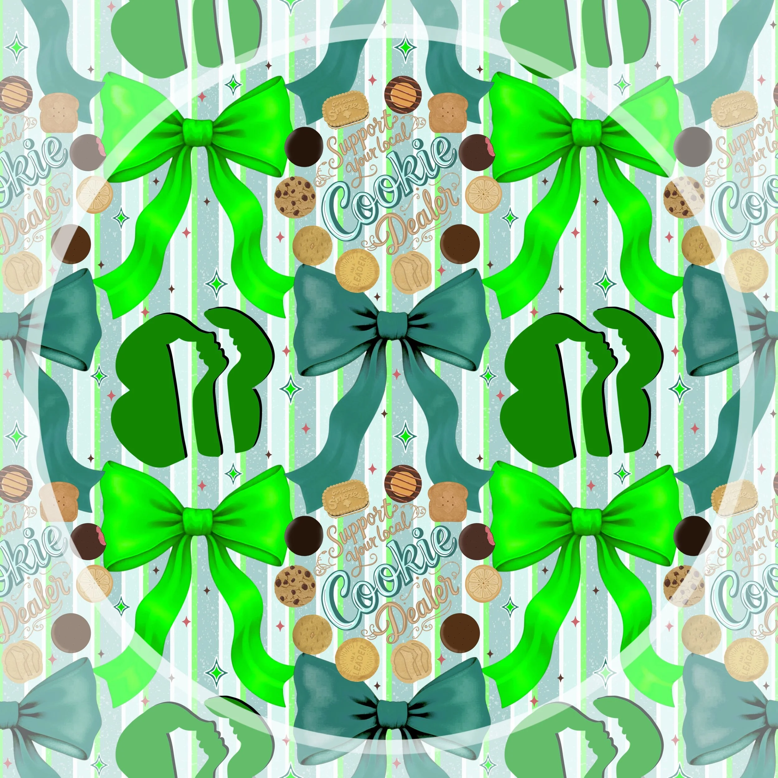 GS Cookies ‘n Bows (faded striped color way)