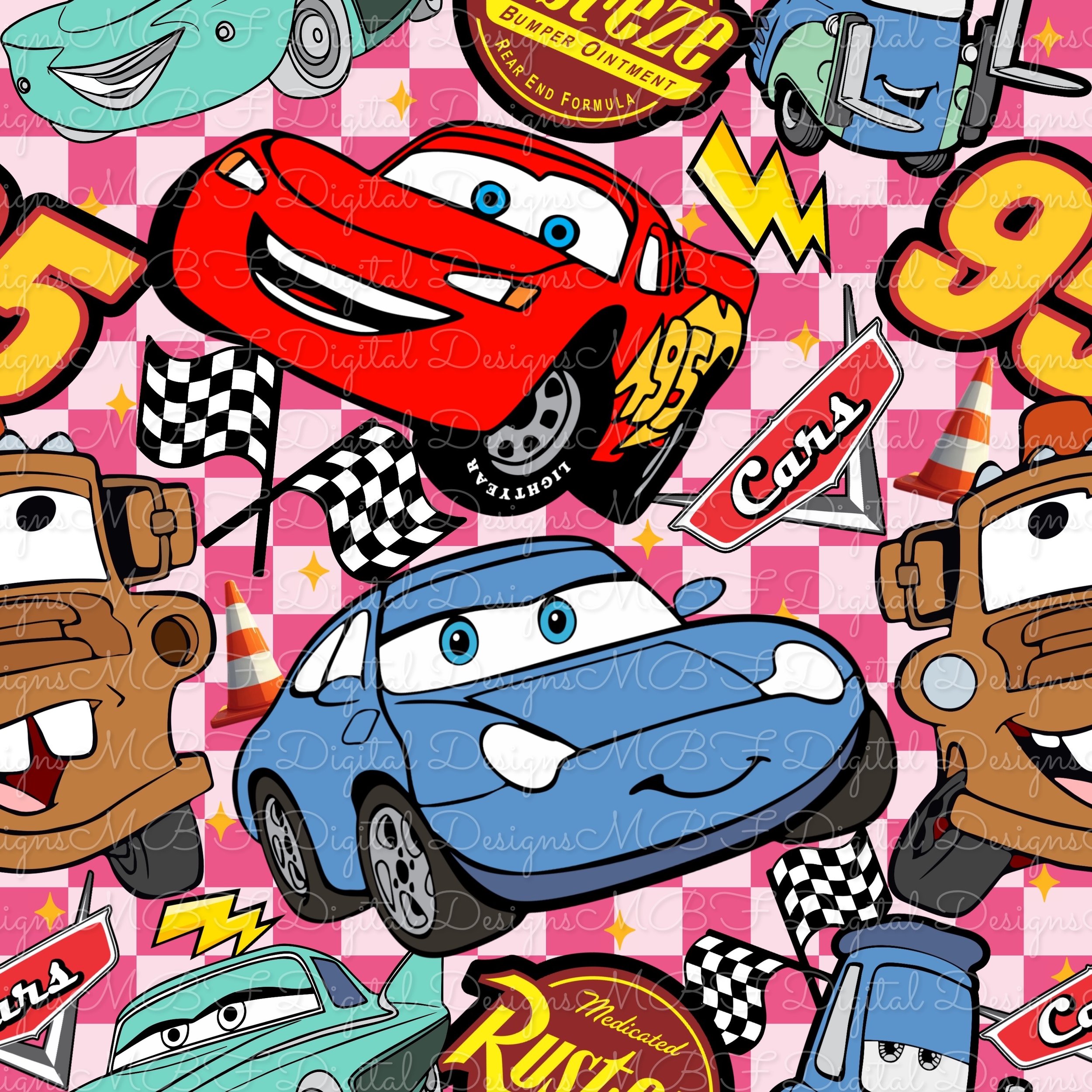 I Am Speed (duo pink checked color way)