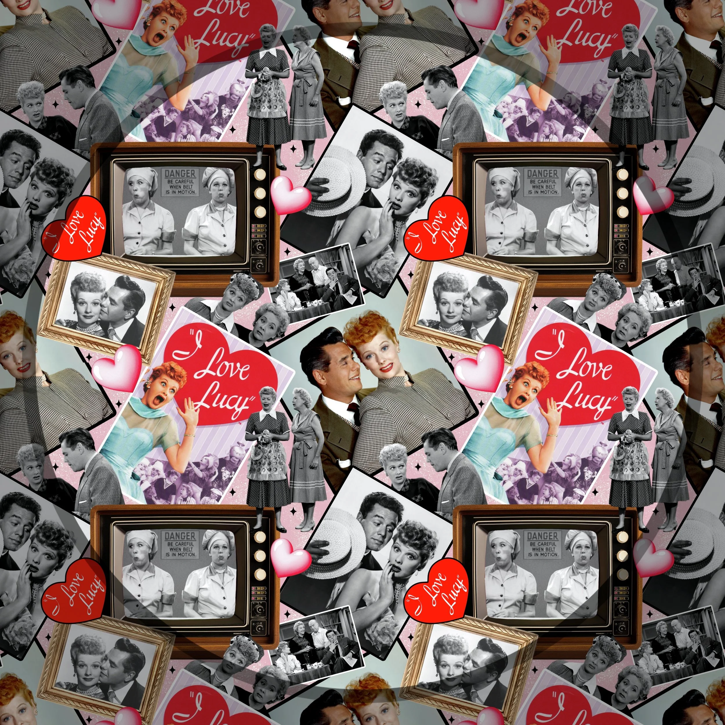 I Love Lucy (pink sparkle color way)