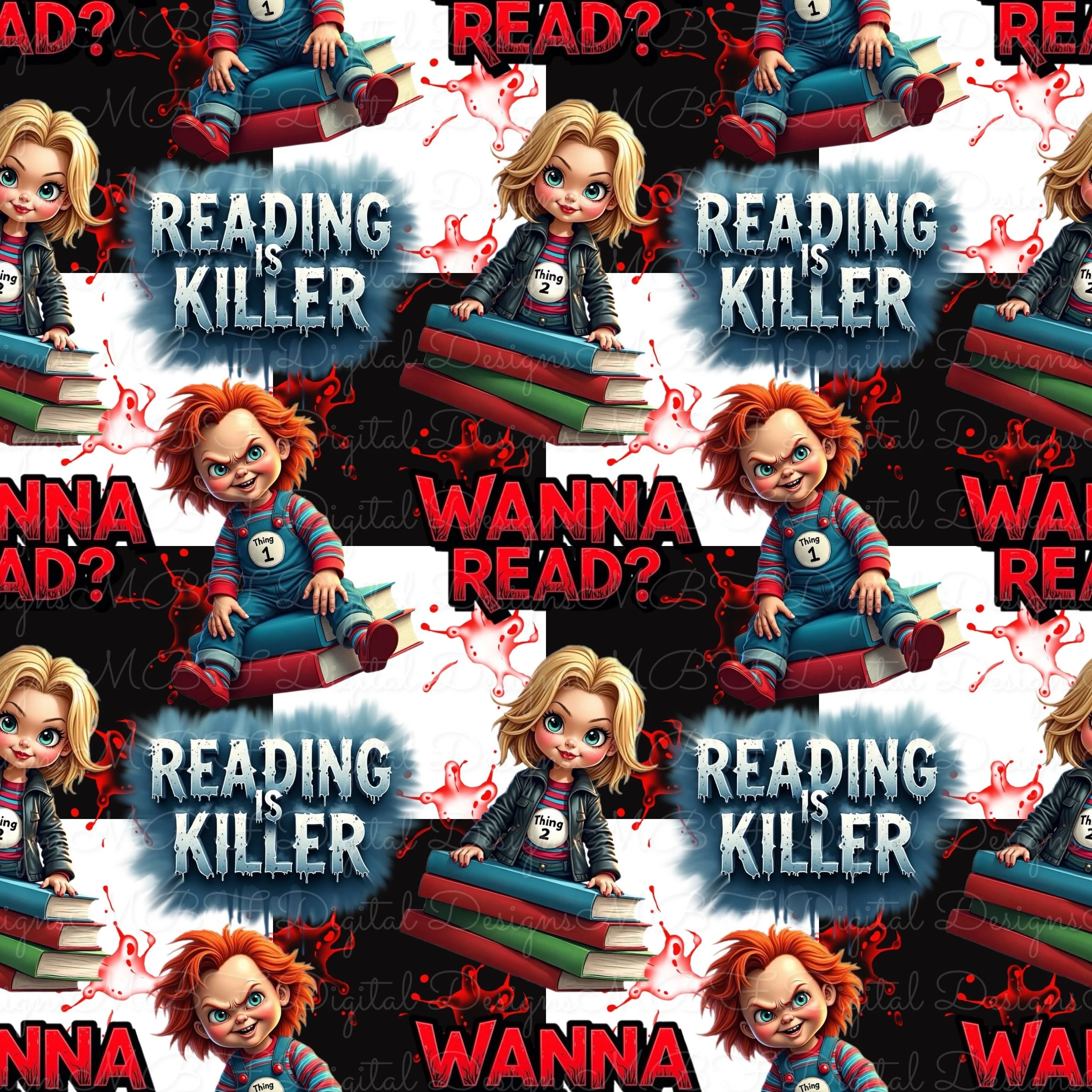 Reading Is Killer (black and white checked color ways dropping)