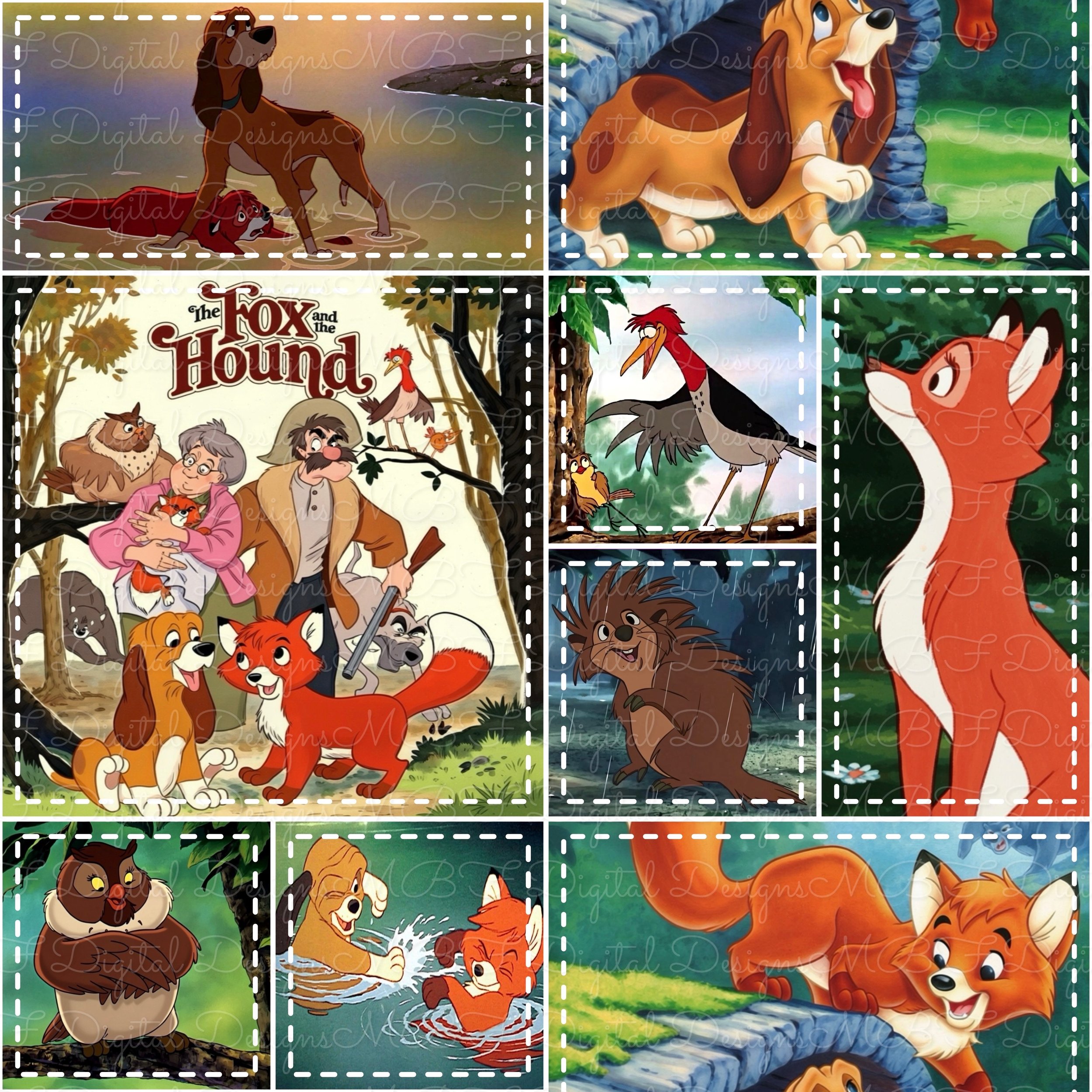 The Fox and the Hound Patchwork