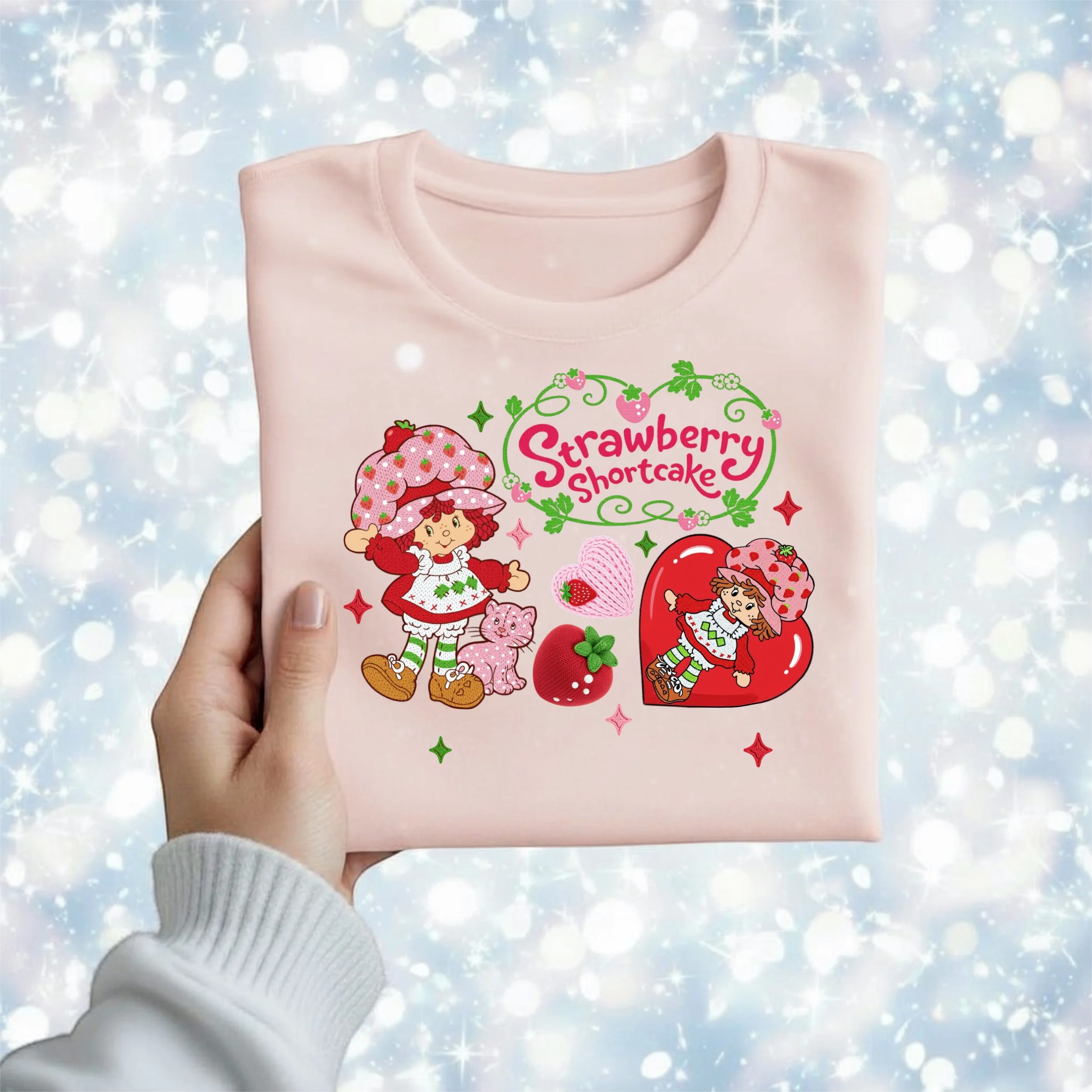 Knitted Strawberry Shortcake PNG