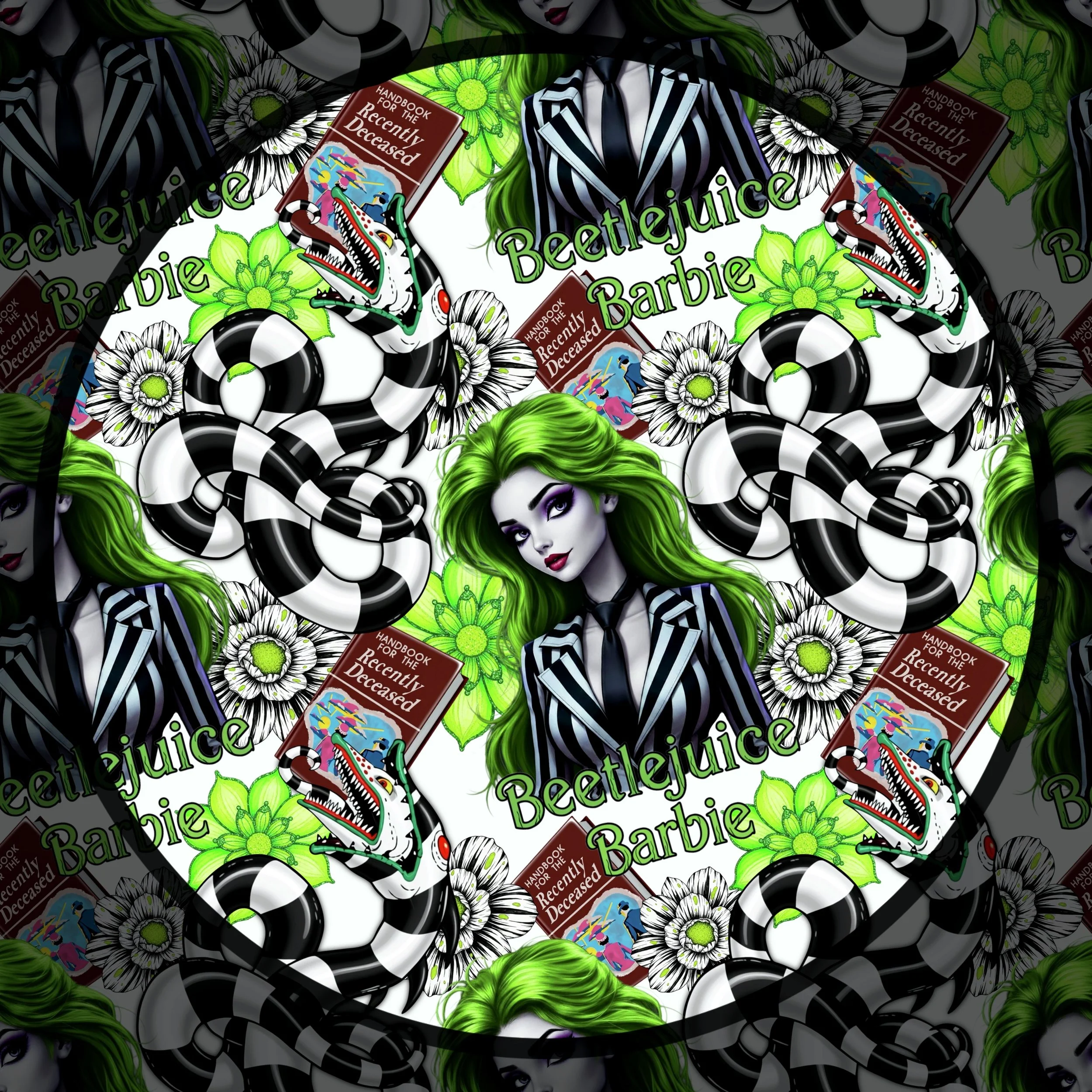 Beetlejuice Barbie (ghost white color way)