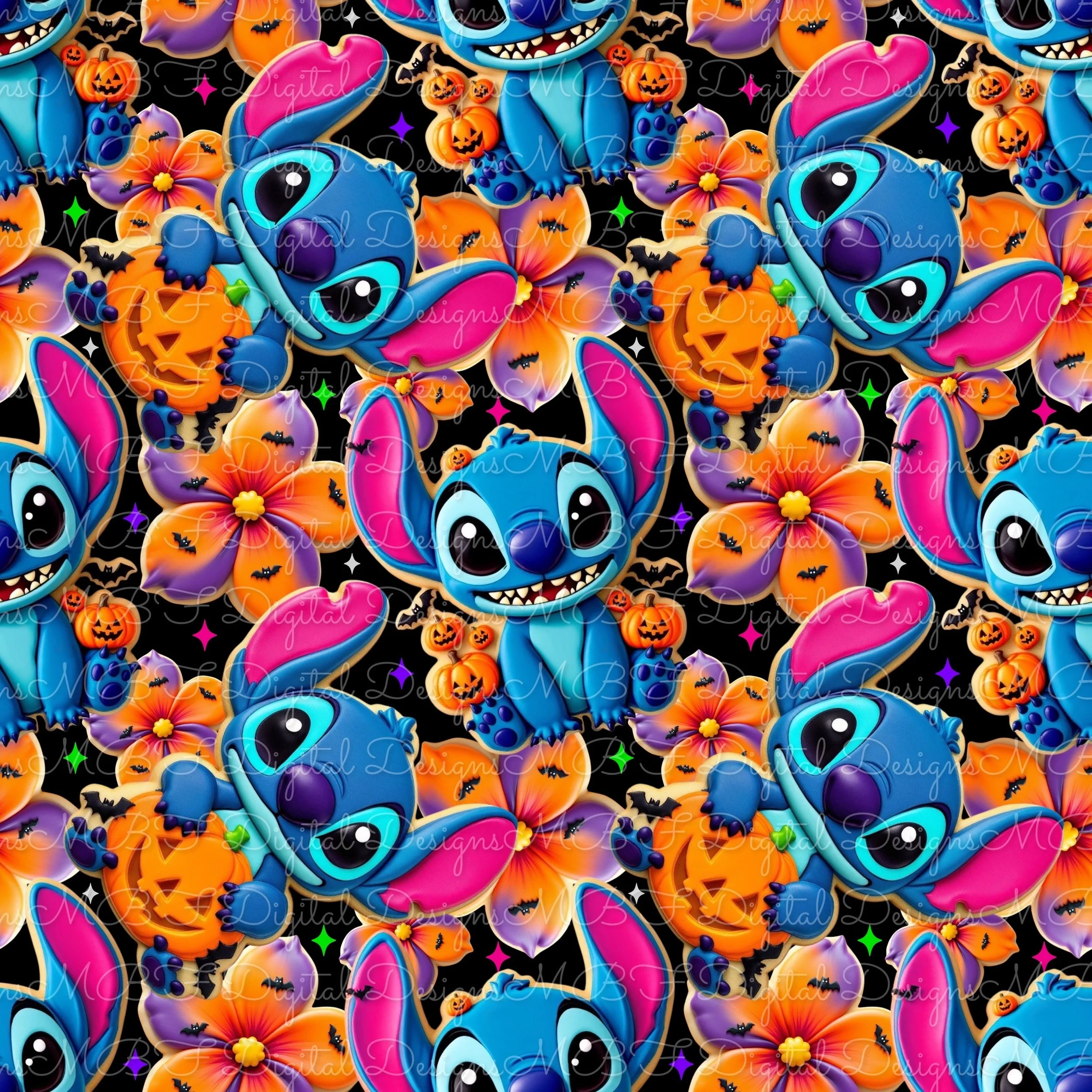 Stitch-o-ween  Cookies (black color way)