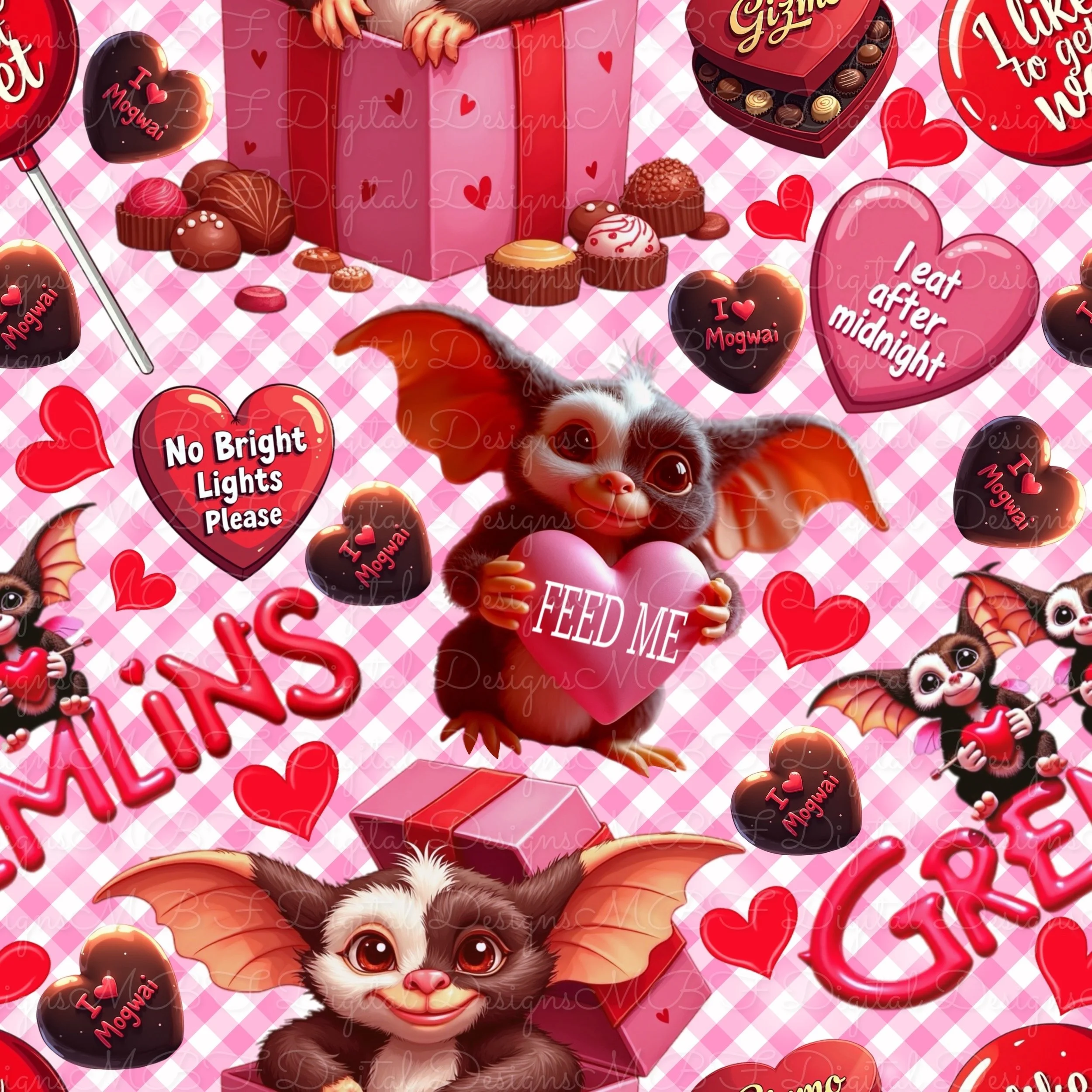 V-Day Gremlins (Pink Plaid Color Way)
