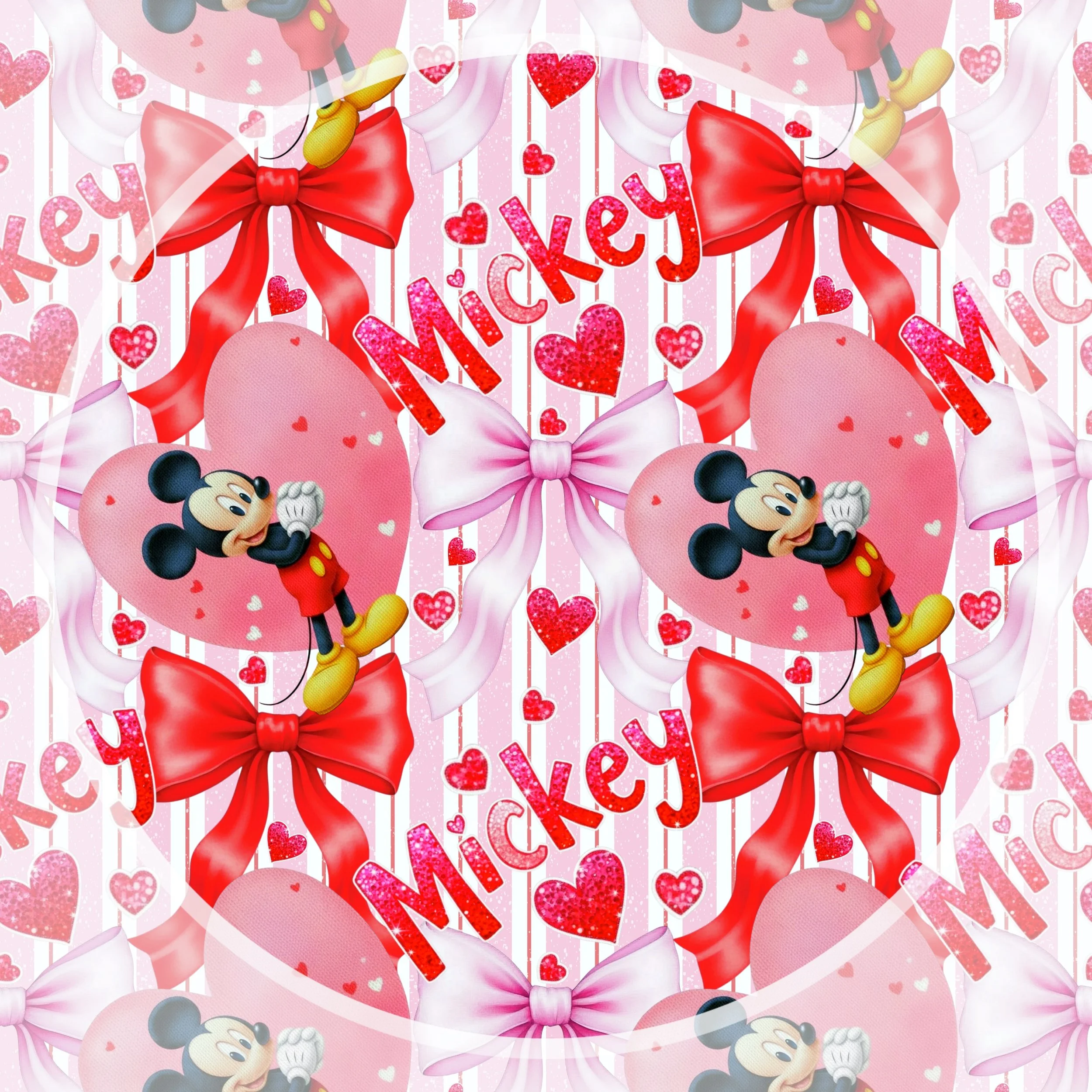 Love Mickey (pink striped color way)