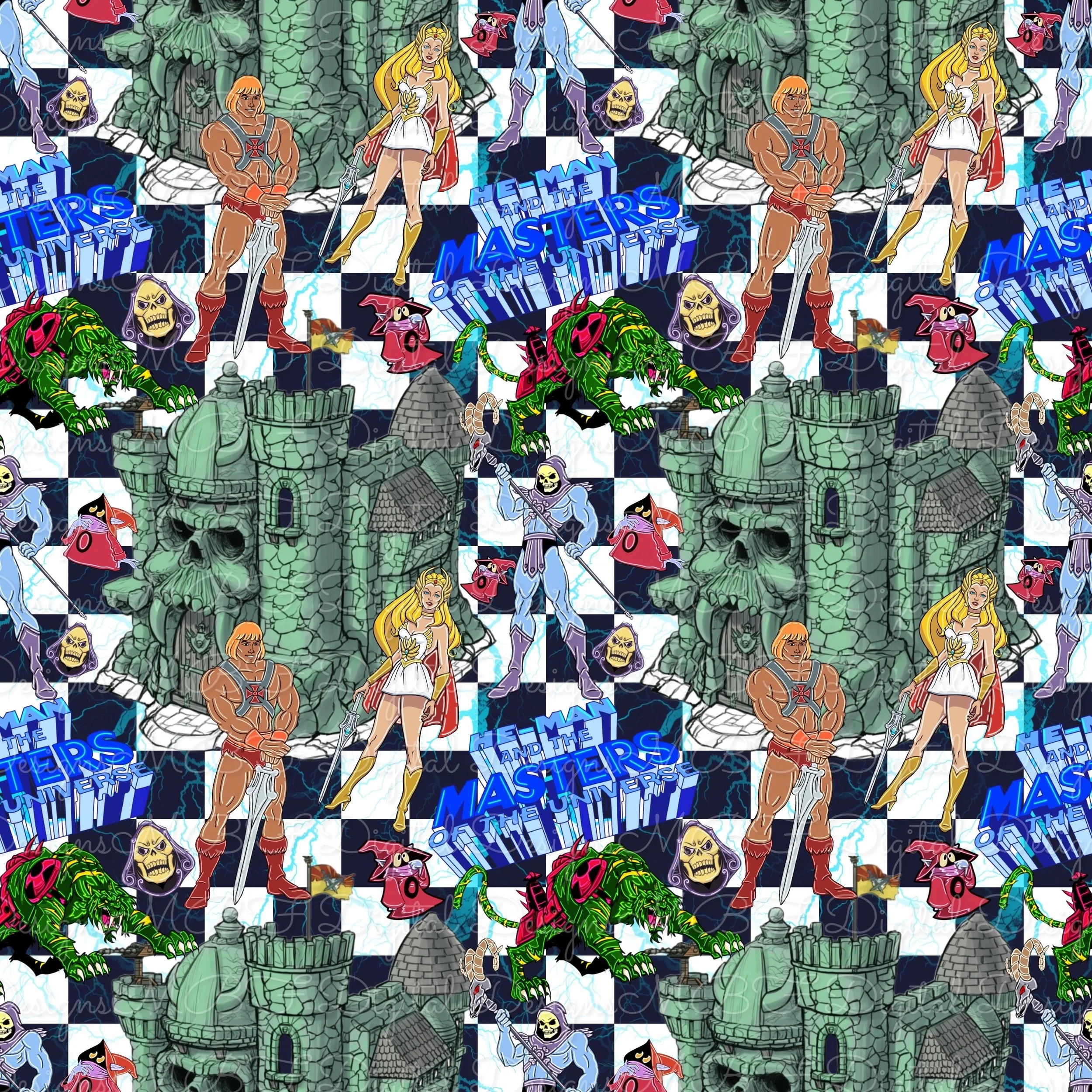 Universe Masters (black and white checked color way)