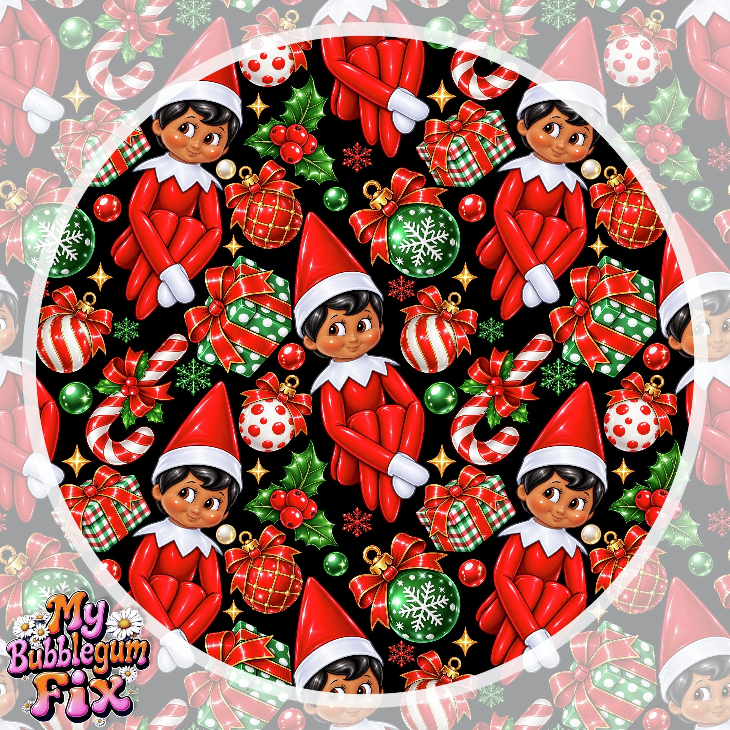 Merry Elf-mas (male-black color way)