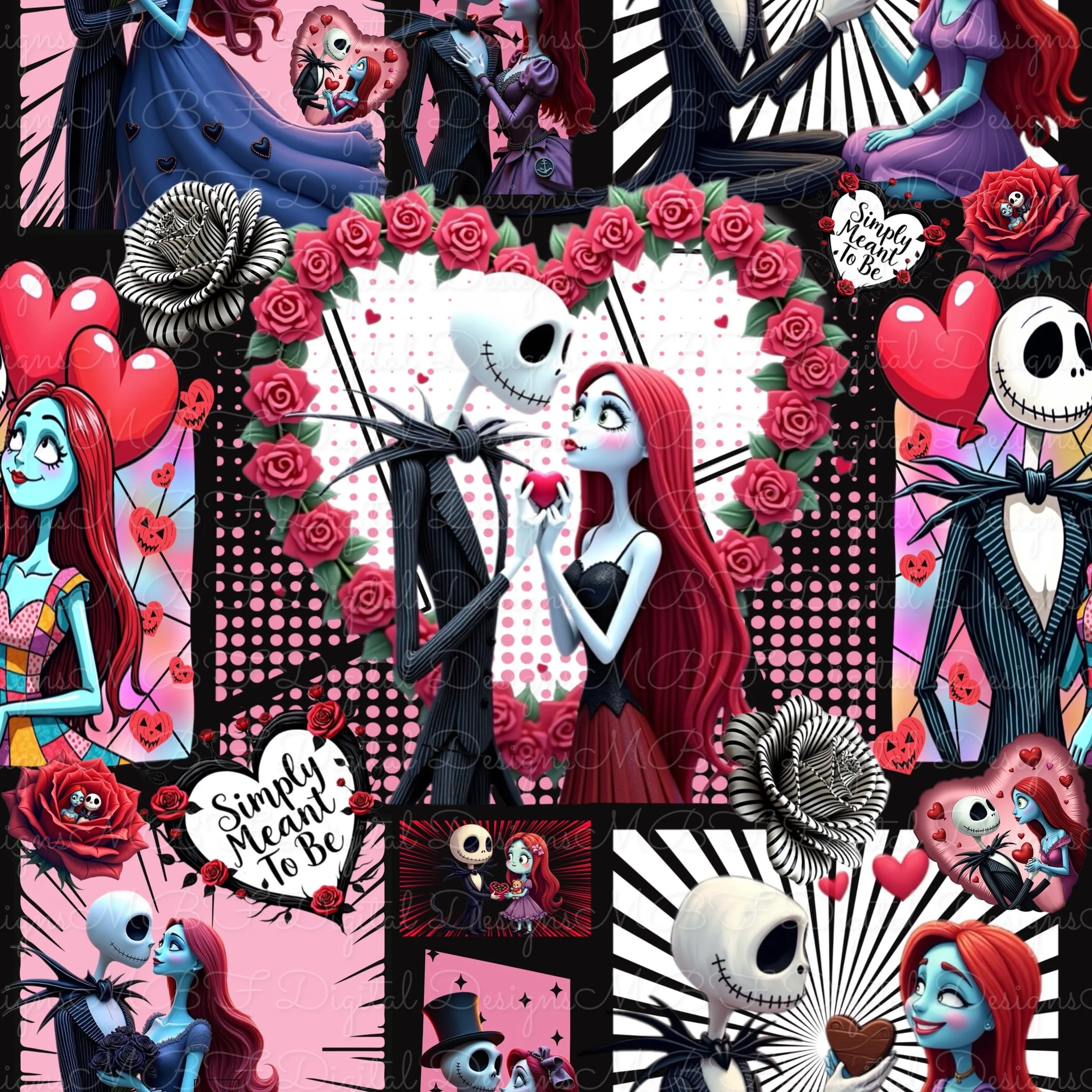 Nightmare Valentines (Black Color Way)